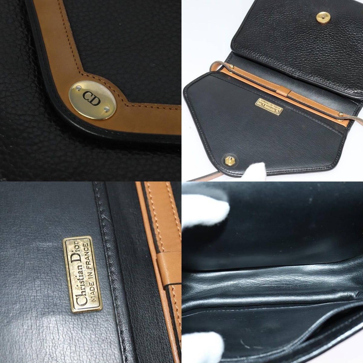 Dior DIOR Shoulder Bag Leather Black Gold Size ONE SIZE - 11 Thumbnail