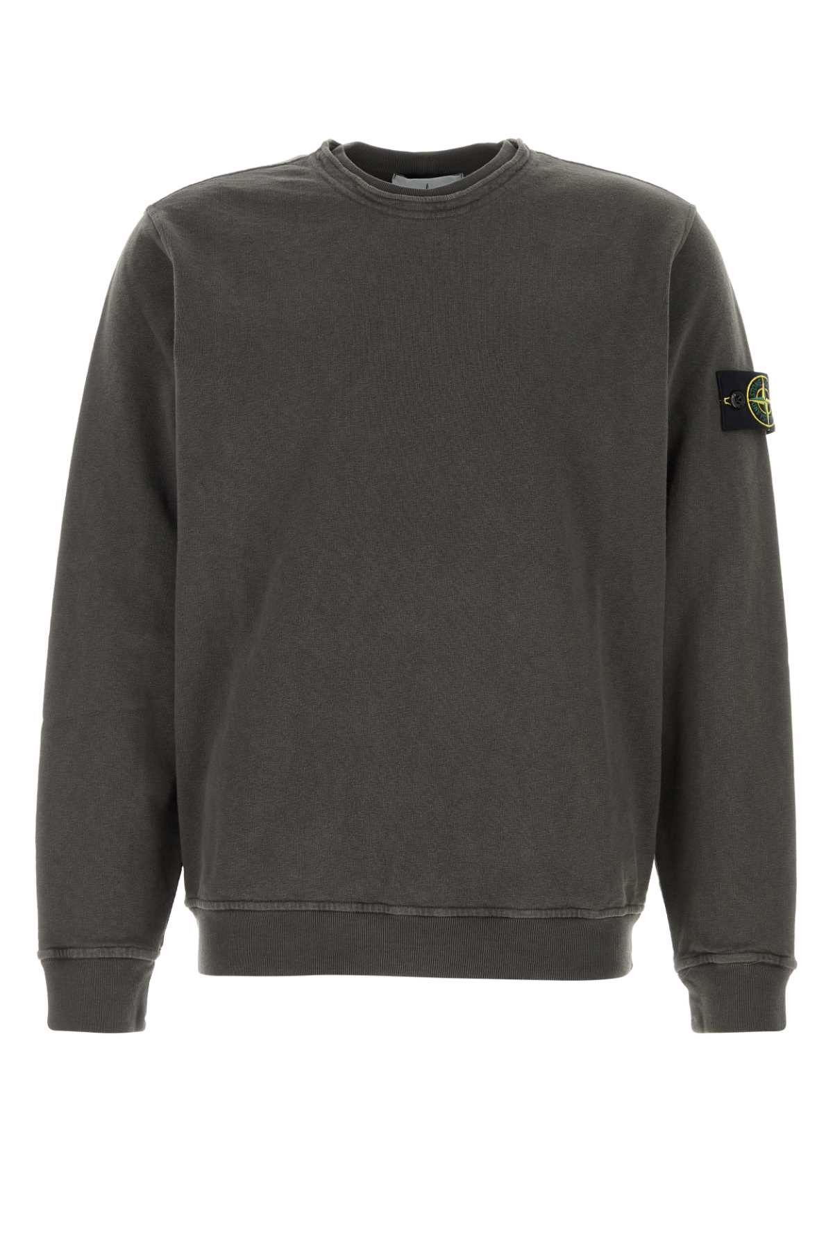 Stone Island Charcoal Cotton Sweatshirt Size US XL / EU 56 / 4 - 1 Thumbnail
