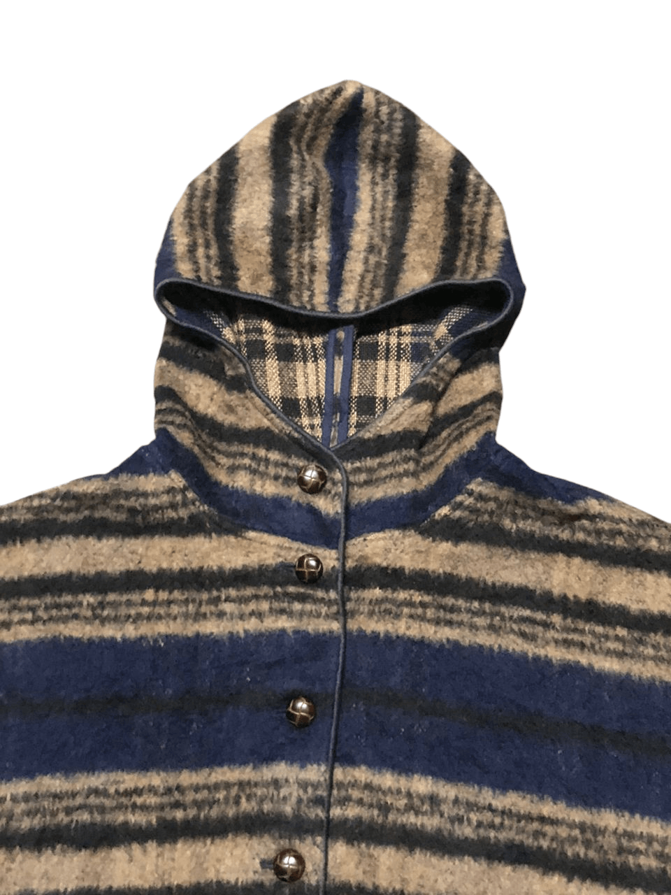 Beams Plus × Japanese Brand Archive💥 Beams Hearts Stripes Ponchos Hoodie FullOver Size L / US 10 / IT 46 - 4 Thumbnail