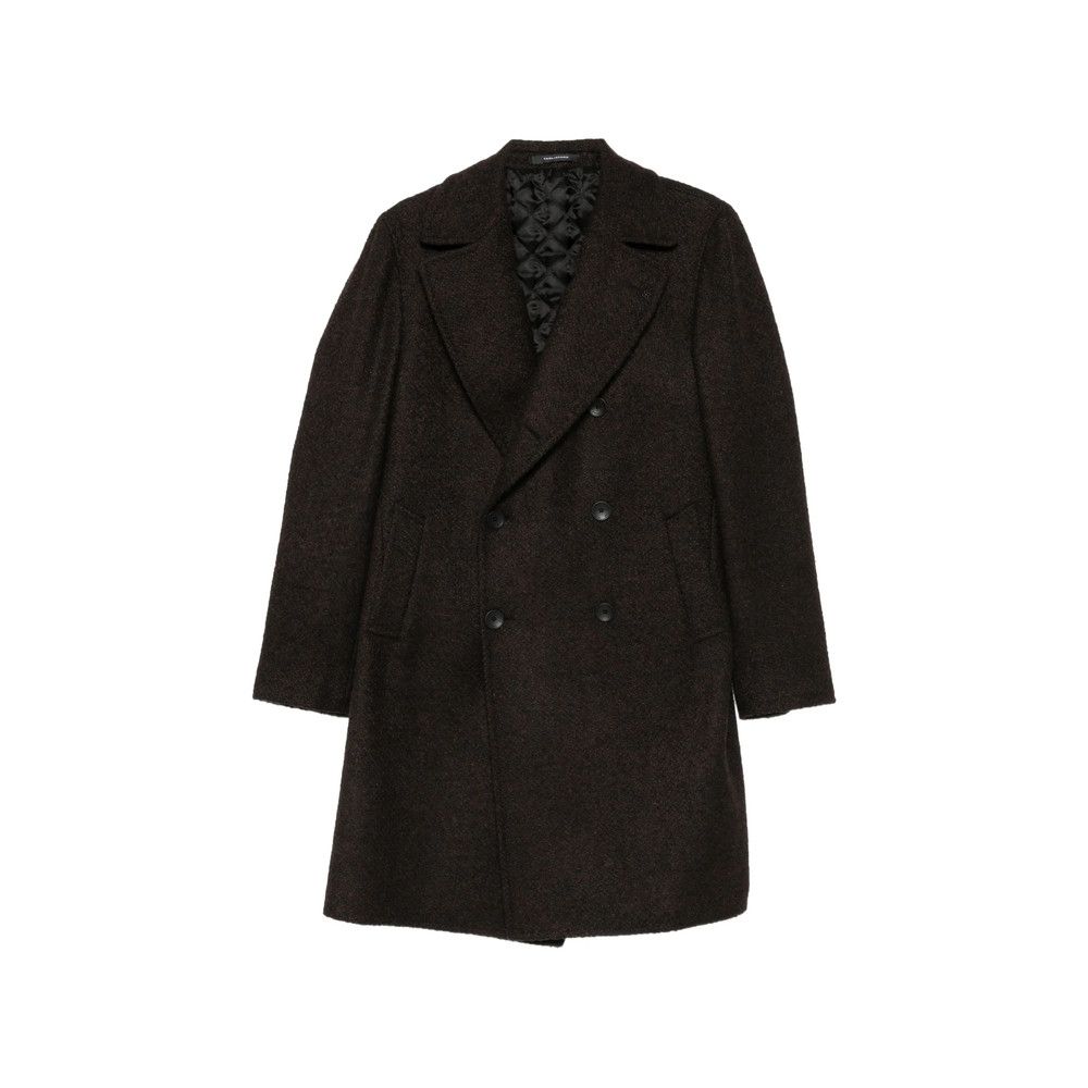 Tagliatore Tagliatore BROWN Coats - Double Breasted Coats Size US M / EU 48-50 / 2 - 1 Thumbnail