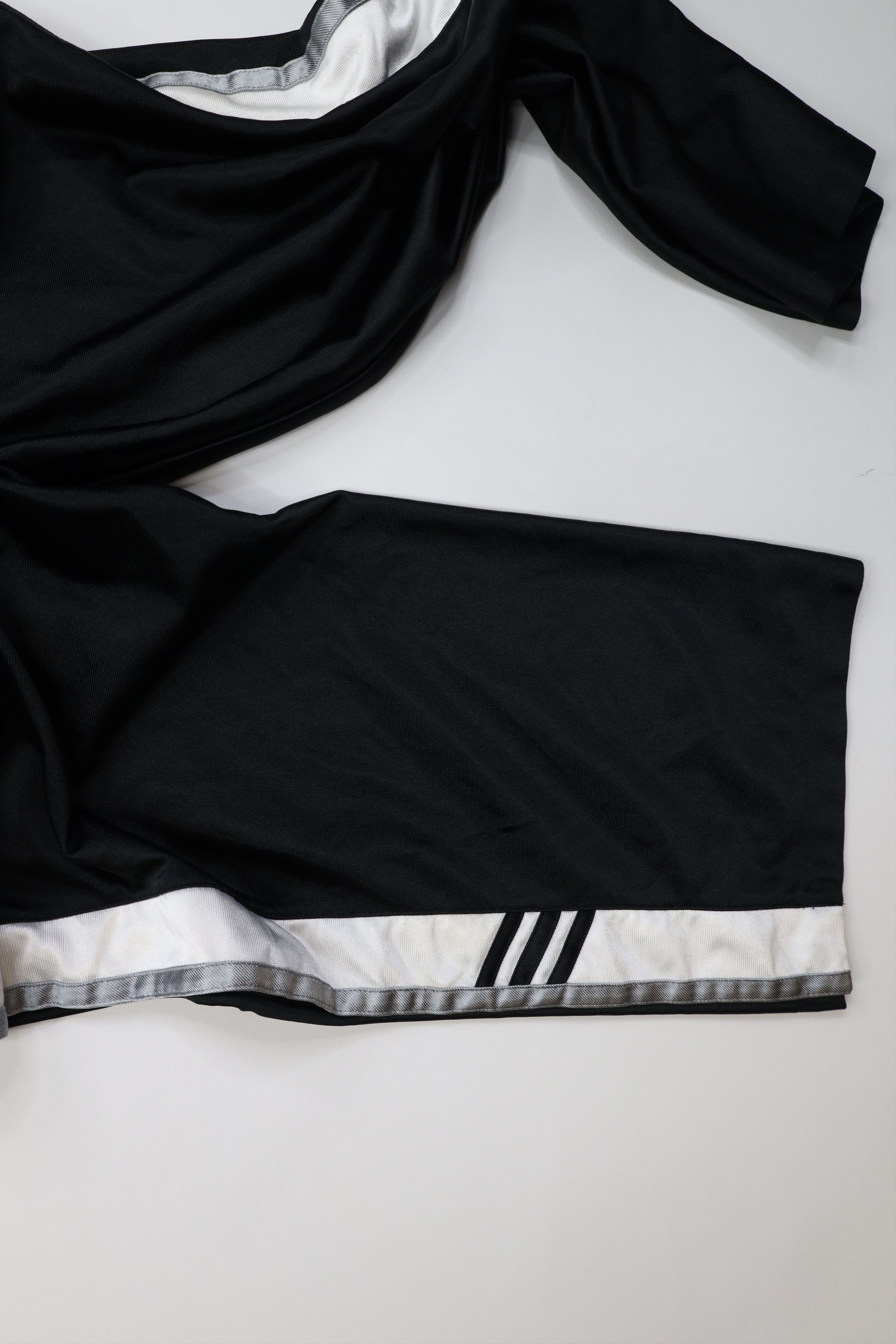Adidas Vintage Y2K Adidas Striped Wide Leg Tearaway Pants Black Size US 40 / EU 56 - 11 Thumbnail