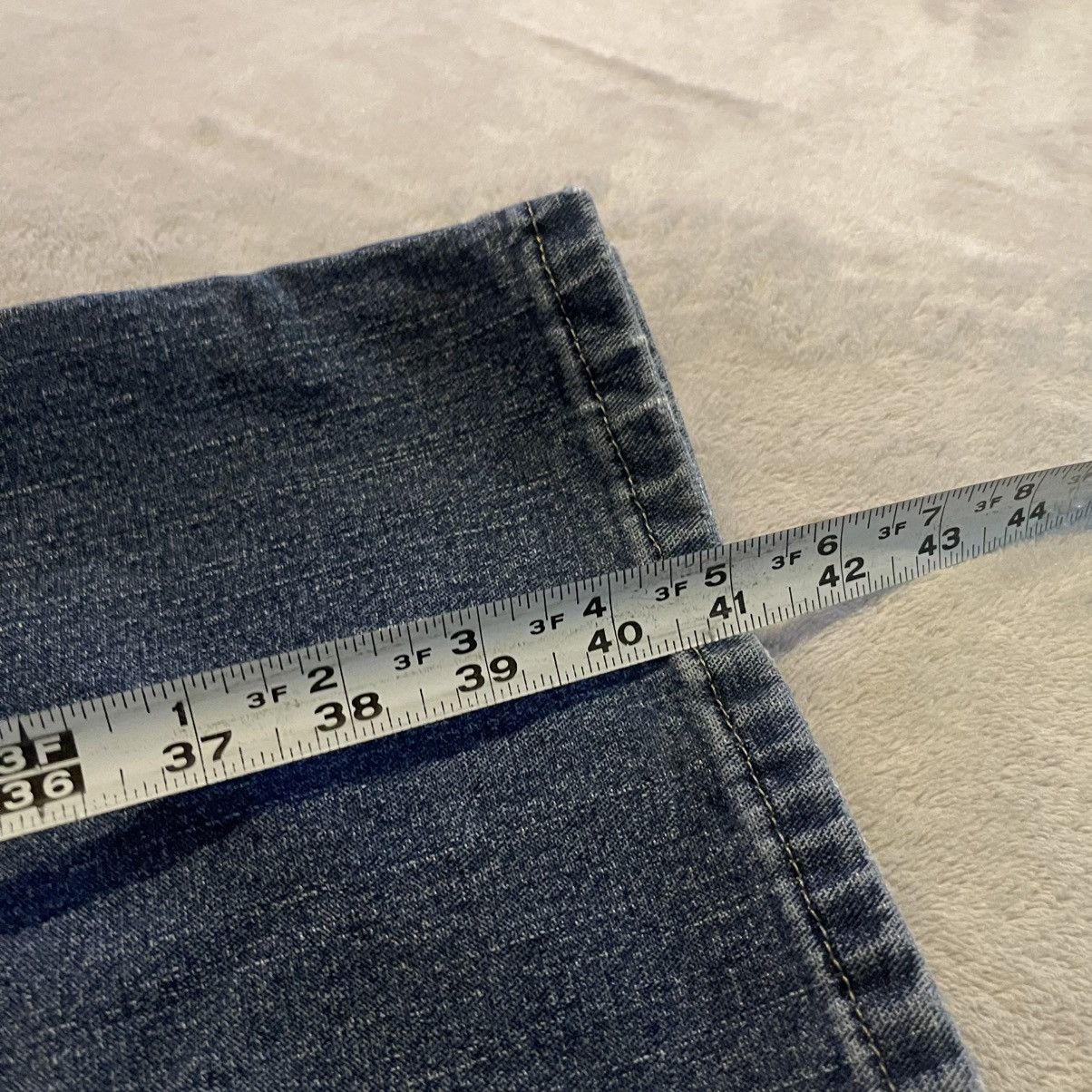 Wrangler Vintage Y2K Wrangler Mens Carpenter Jeans Blue Denim 42x30 Size US 42 / EU 58 - 8 Thumbnail