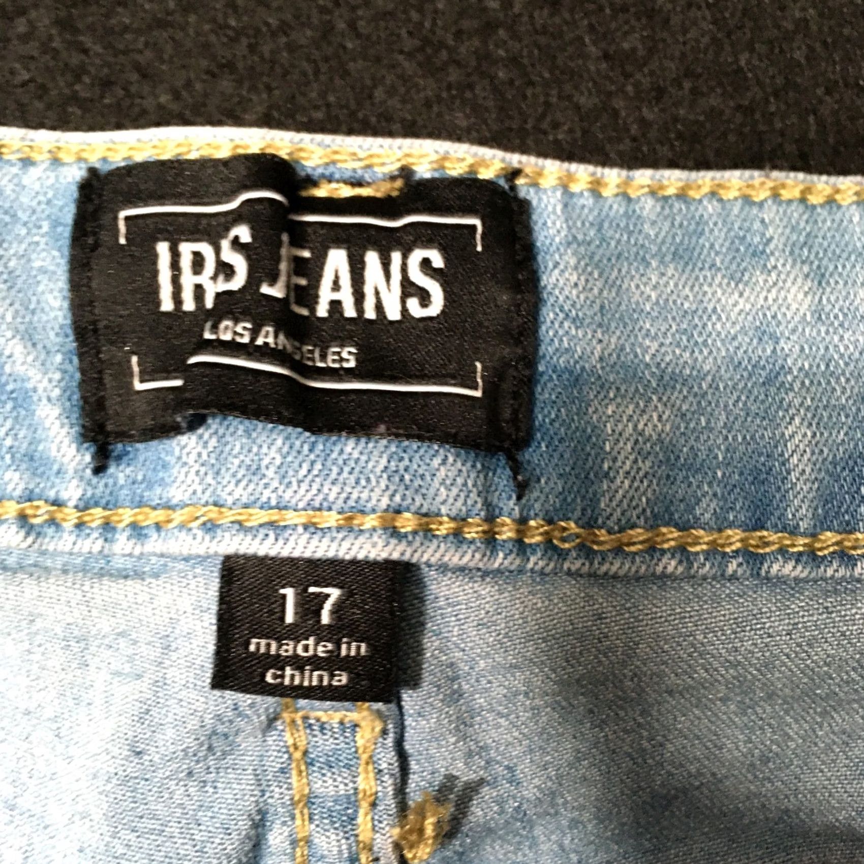 Vintage Jeans Womens Blue Distressed Zip Size 17 Side Piping Iris Jeans Denim Regular Mid Rise Distressed Pockets Cotton Blend Button Vintage: No Size 38" / US 16 / IT 52 - 3 Thumbnail