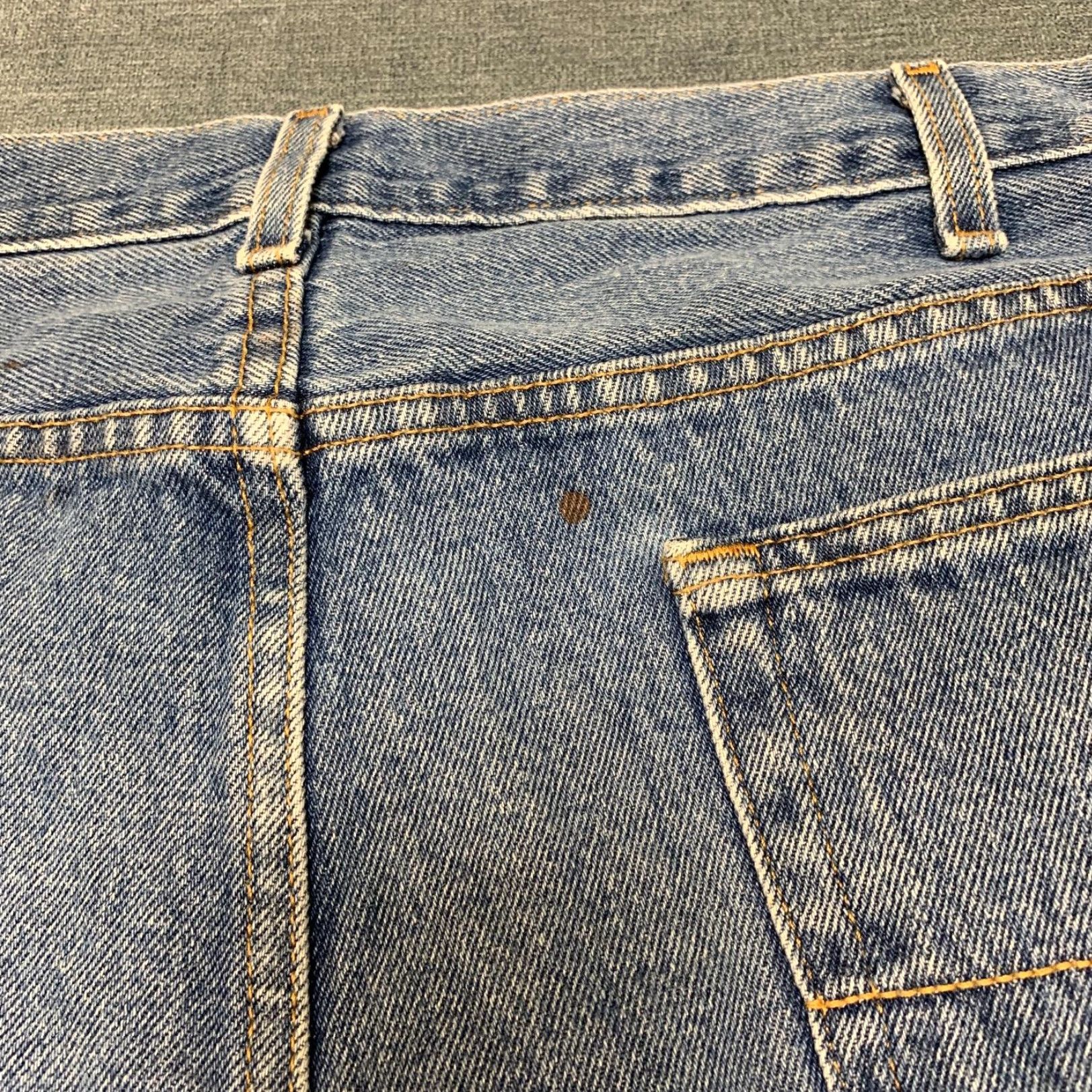 Faded Glory Faded Glory Jeans Mens 46x30 Blue Denim Cotton Relaxed Fit Straight Leg Outdoor Jeans Mens 46 Blue Cotton Denim Relaxed Straight Leg 5-Pocket Modern Size US 30 / EU 46 - 6 Thumbnail