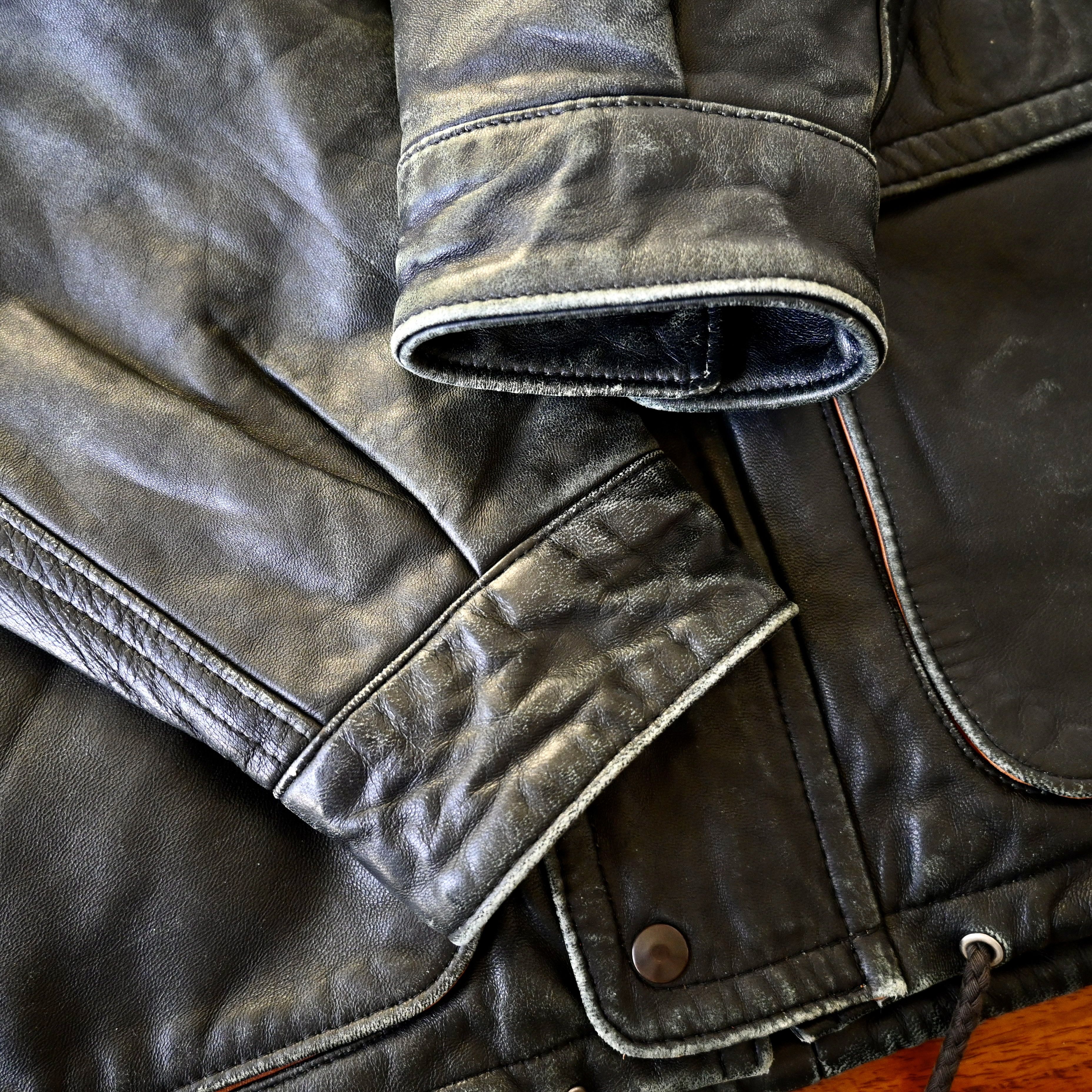 Vintage VTG 1990s VENETTI lamb leather parka, made in Australia Size US L / EU 52-54 / 3 - 17 Thumbnail