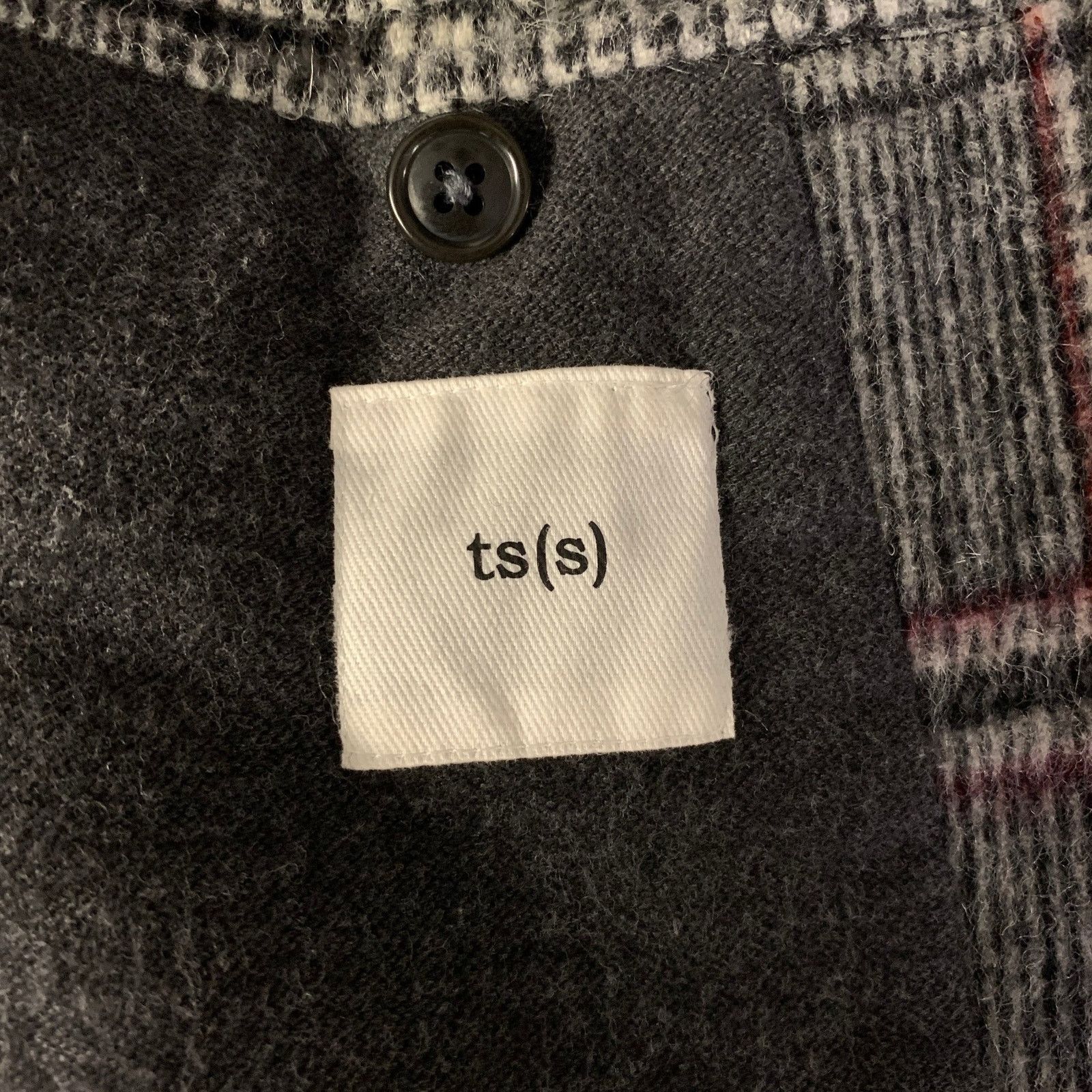 Ts(S) TS (S) Size S Grey Plaid Wool Blend Peak Lapel Sport Coat Size 36R - 5 Thumbnail