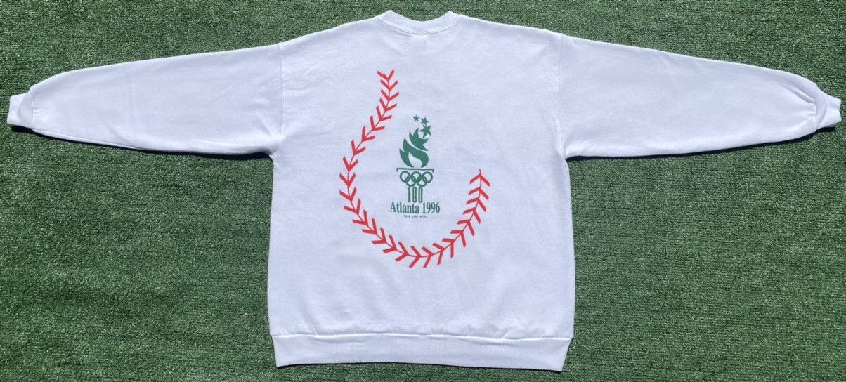 Hanes VTG Atlanta Olympics Soccer Double Sided Sweatshirt Large Size US L / EU 52-54 / 3 - 8 Thumbnail