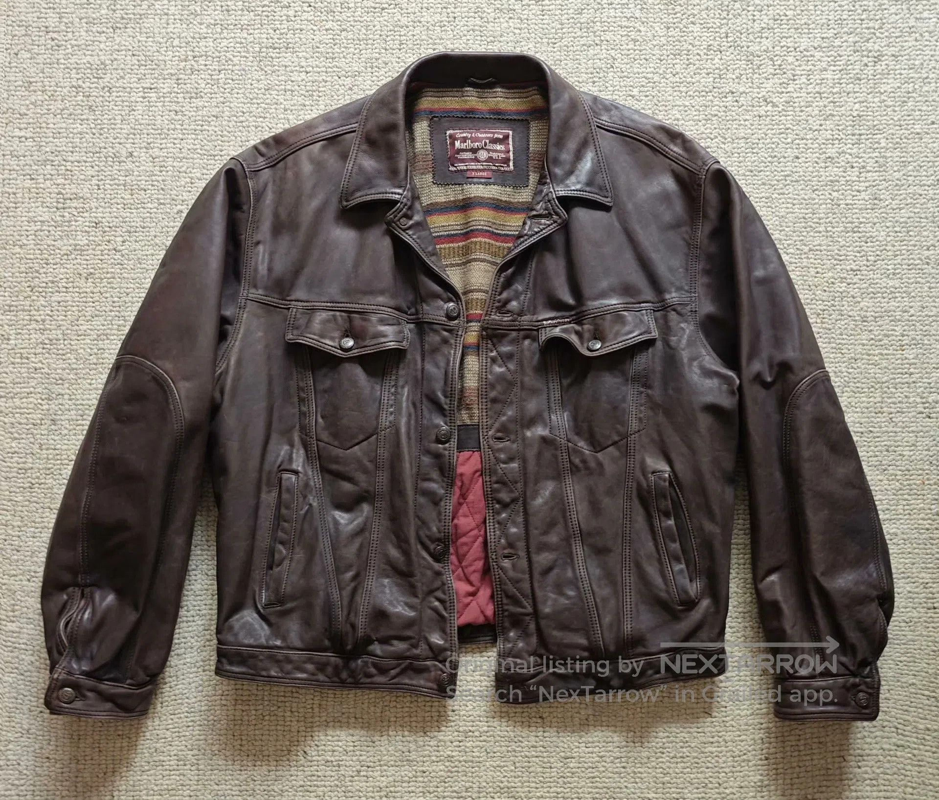 Marlboro Classics Marlboro Classic Type3 Leather Jacket. Size US XXL / EU 58 / 5 - 1 Thumbnail