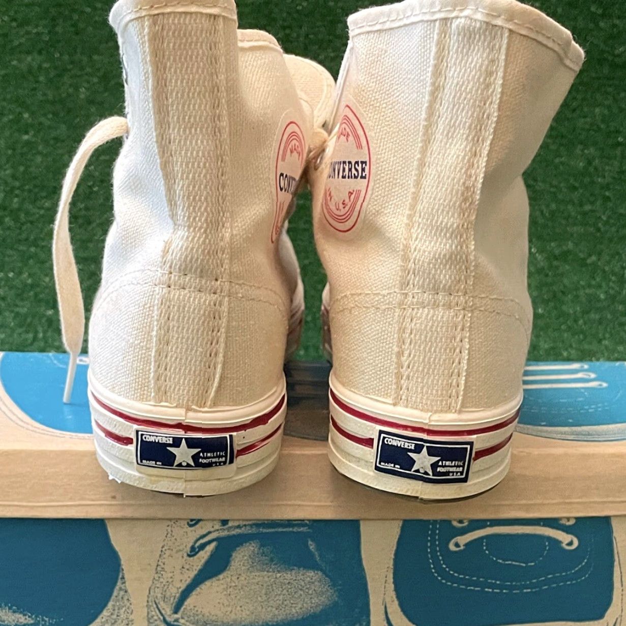 Converse VINTAGE Converse Made In USA High Fast Break Canvas Rare Old Stock Size 3.5 Men Sneakers Basketball 60s 70s 80s Chuck Taylor Dr J Size US 5 / EU 37 - 7 Thumbnail