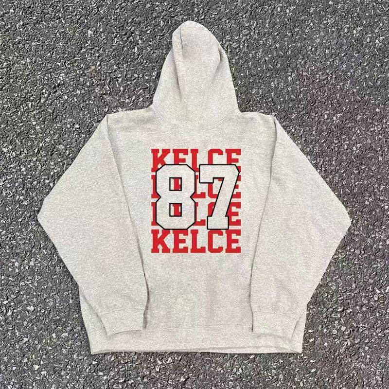 Japanese Brand Hip Hop Letter 87 Digital Print Casual XXL Hooded Sweatshirt Size US XXL / EU 58 / 5 - 3 Thumbnail
