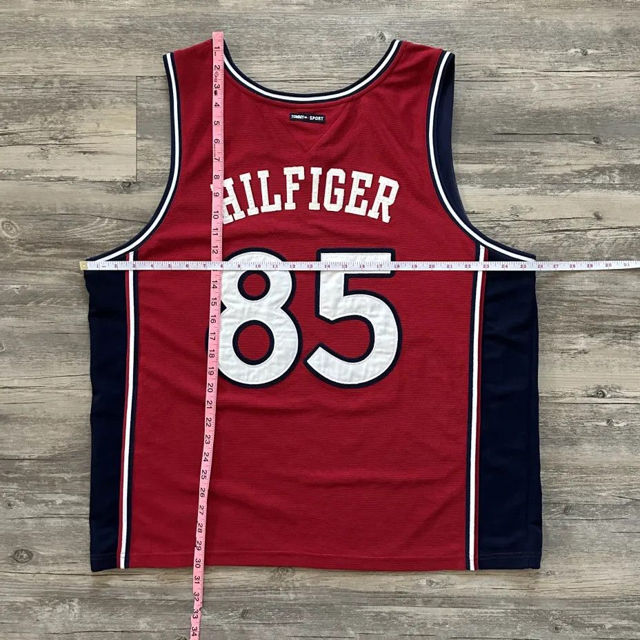Tommy Hilfiger Vintage Tommy Hilfiger Tommy Sport 85 Basketball Jersey Size US XXL / EU 58 / 5 - 6 Thumbnail