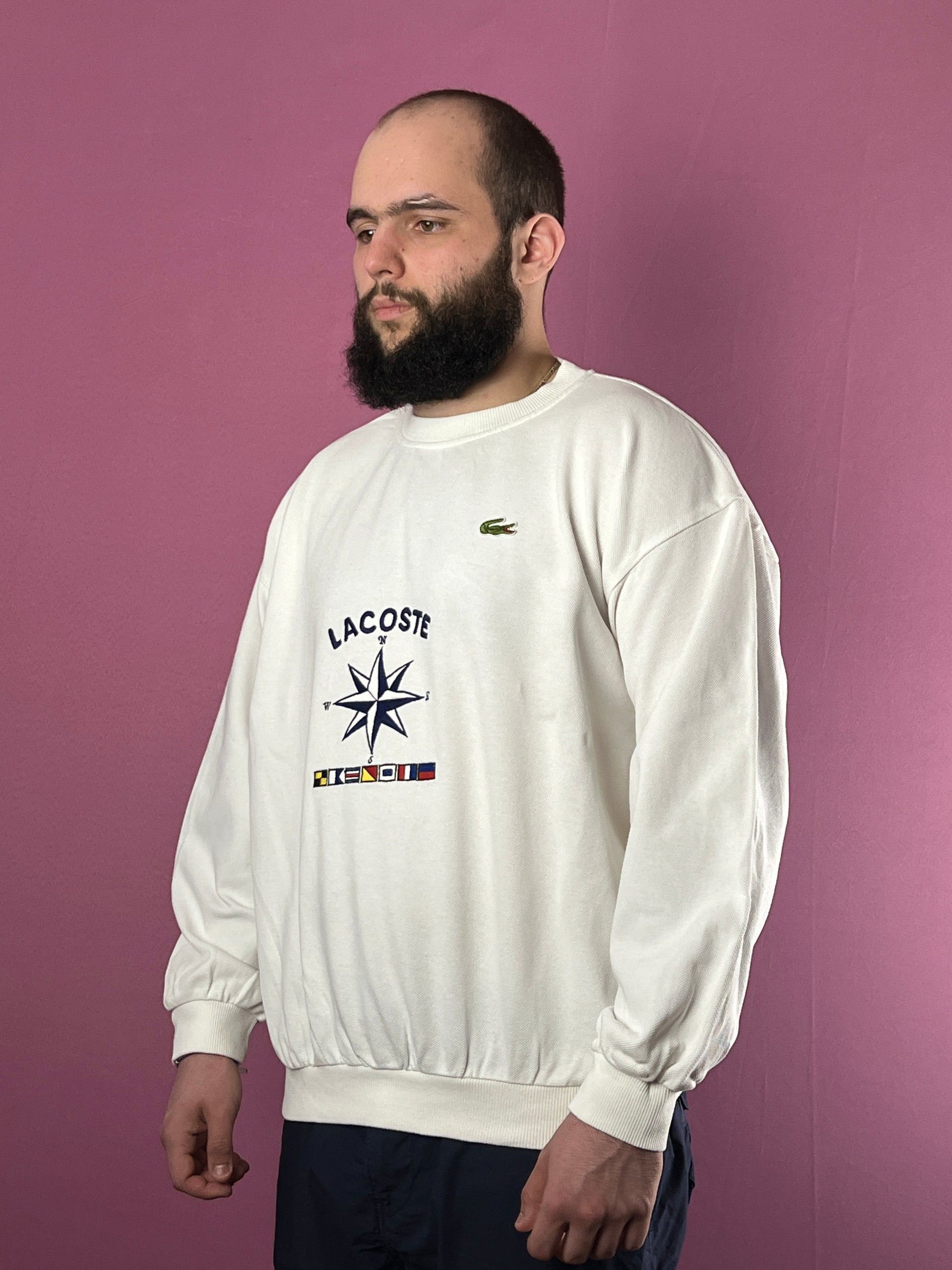 Lacoste Chemise Lacoste Vintage Men's Compass Rose Sweatshirt – XXL Size US XXL / EU 58 / 5 - 2 Thumbnail
