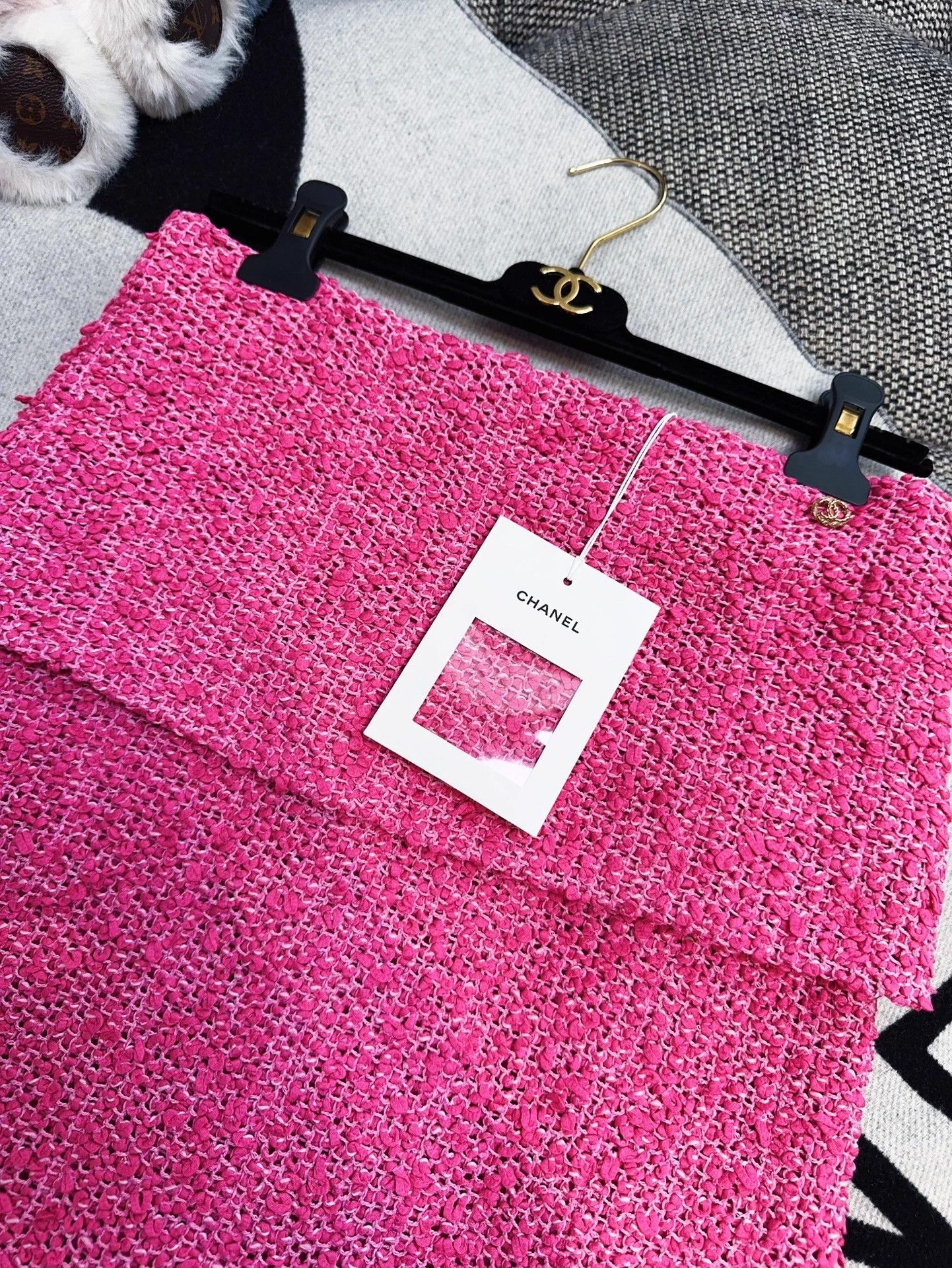 Chanel Chanel 21C Blush Pink Tweed Mini Skirt 34 New Size 25" / US 0 / IT 36 - 2 Thumbnail