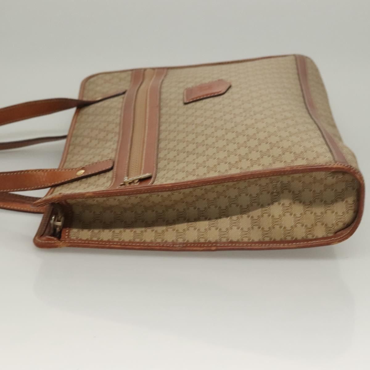 Celine CELINE Macadam Canvas Tote Bag Beige Gold Size ONE SIZE - 5 Thumbnail