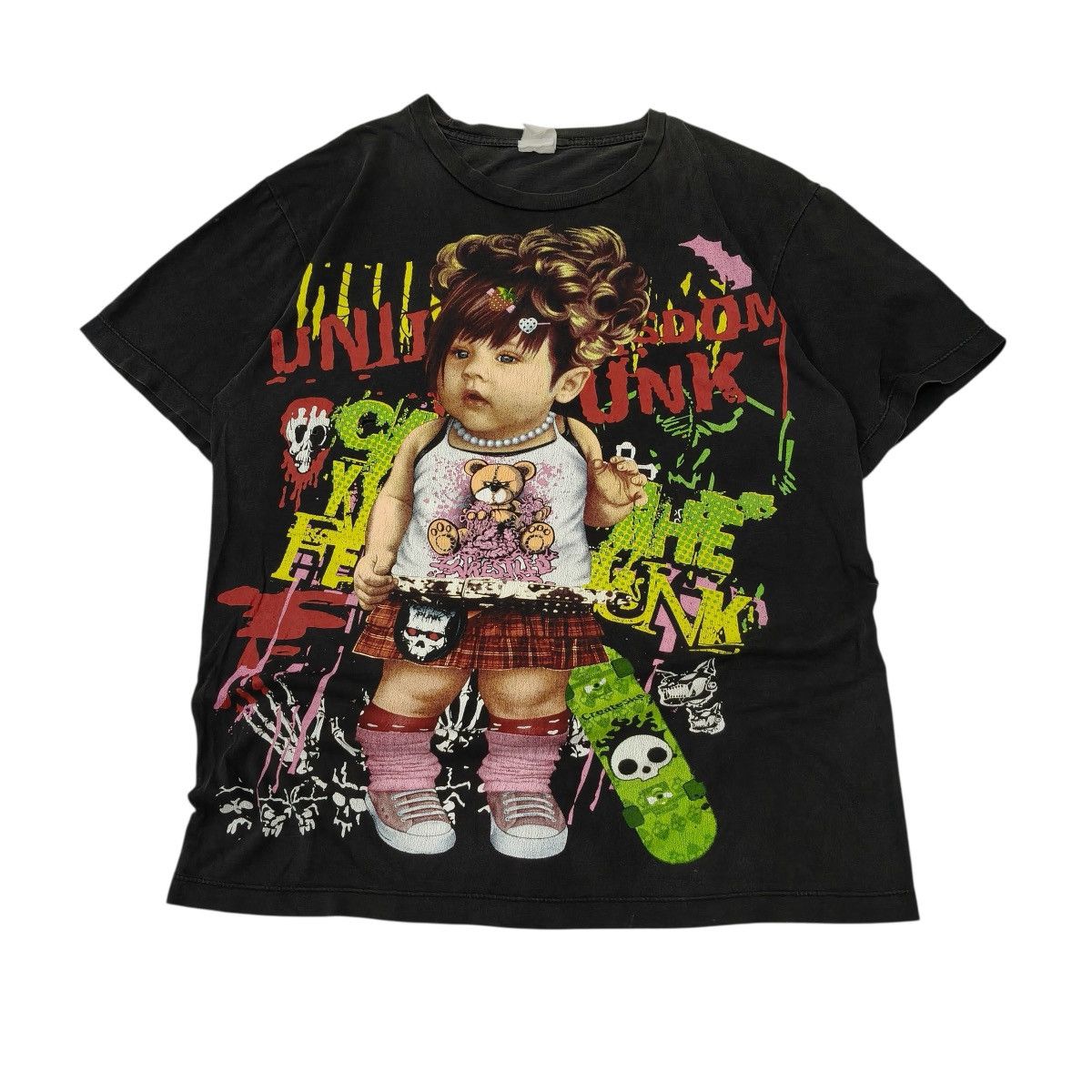 Vintage Vintage Y2K Punk Skater Baby Graphic Tee Size US M / EU 48-50 / 2 - 1 Thumbnail