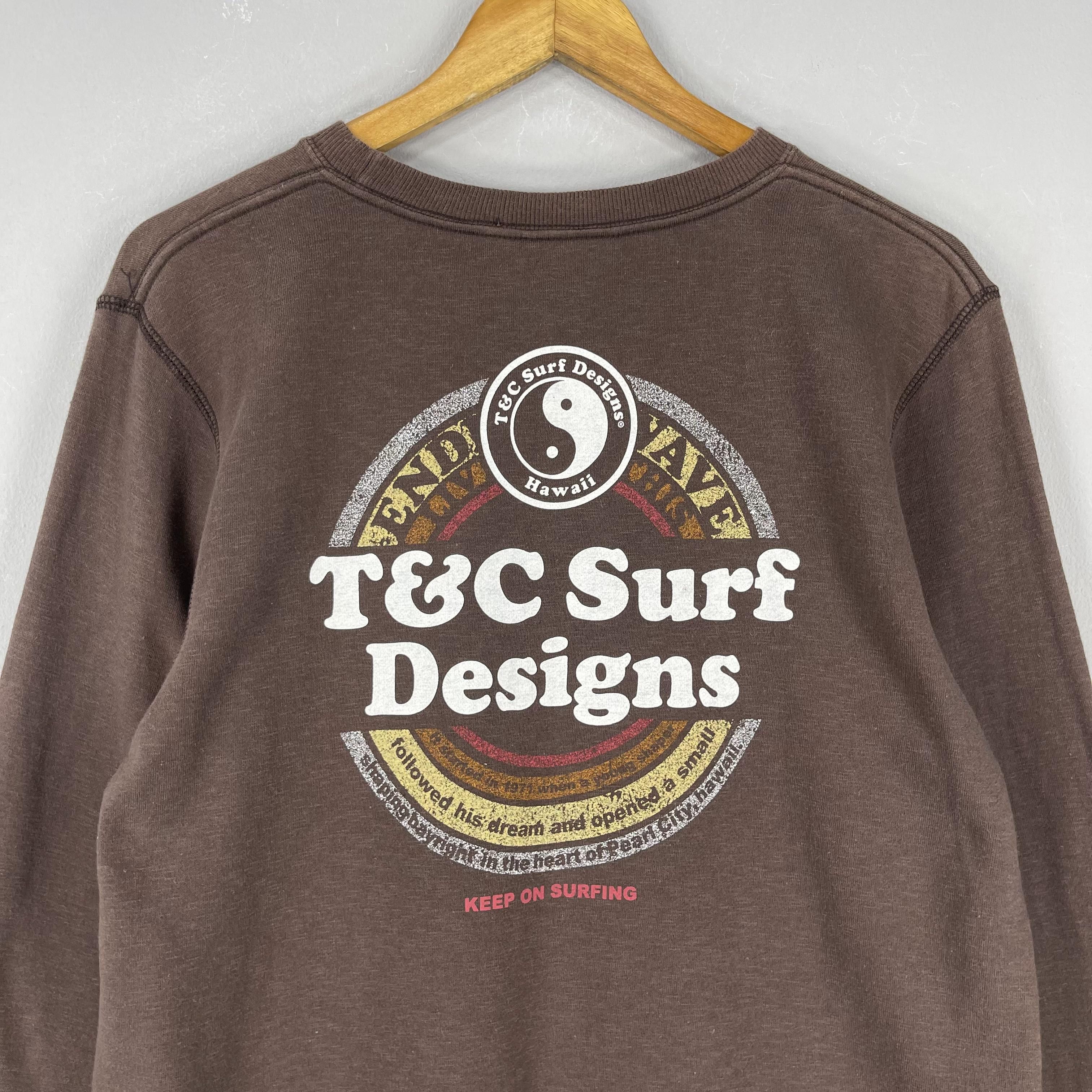 Vintage Vintage Town And Country Surf Back Hit Sweatshirt Size M / US 6-8 / IT 42-44 - 2 Thumbnail