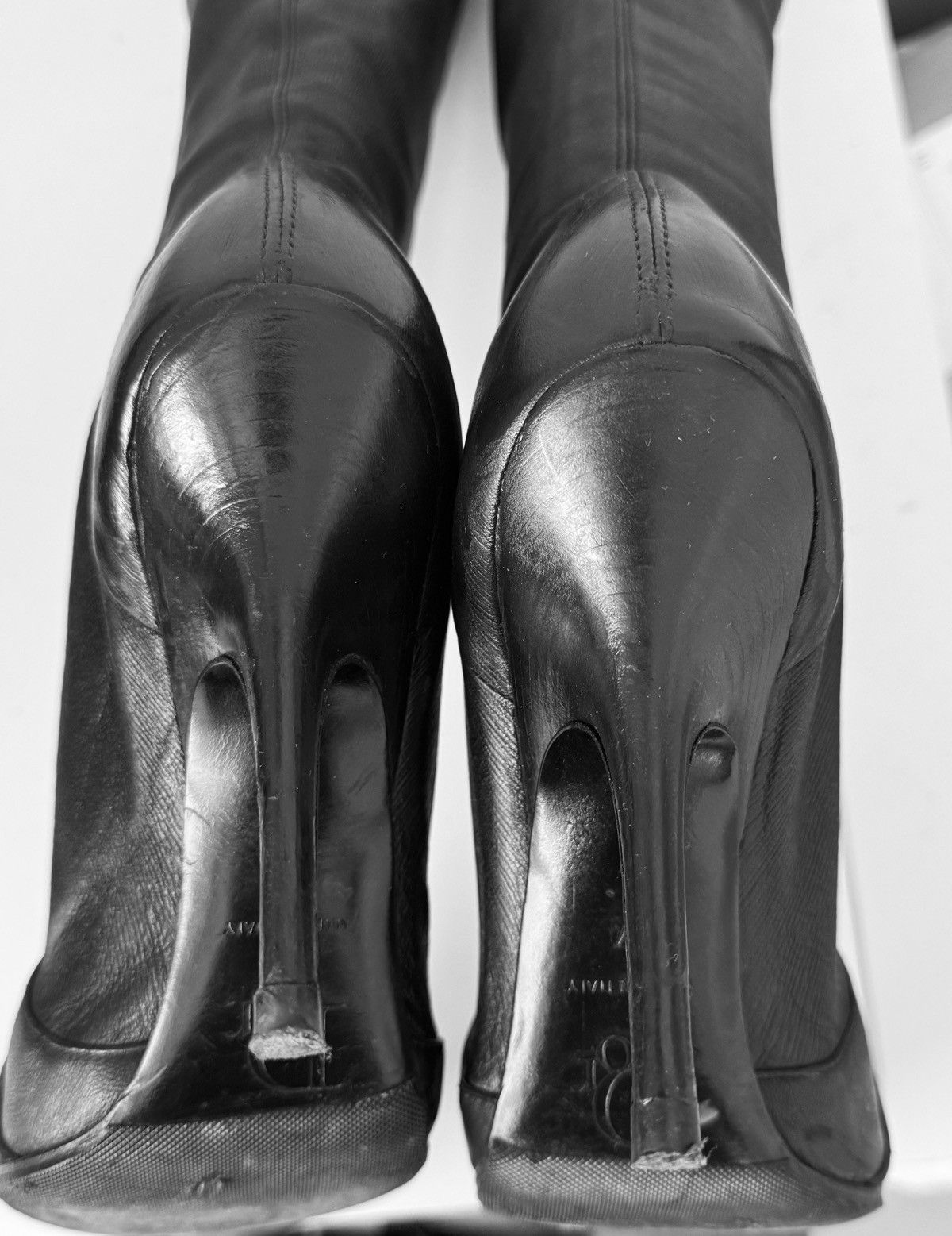 Dior Christian Dior by John Galliano Leather Knee-High Boots Size US 7 / IT 37 - 4 Thumbnail