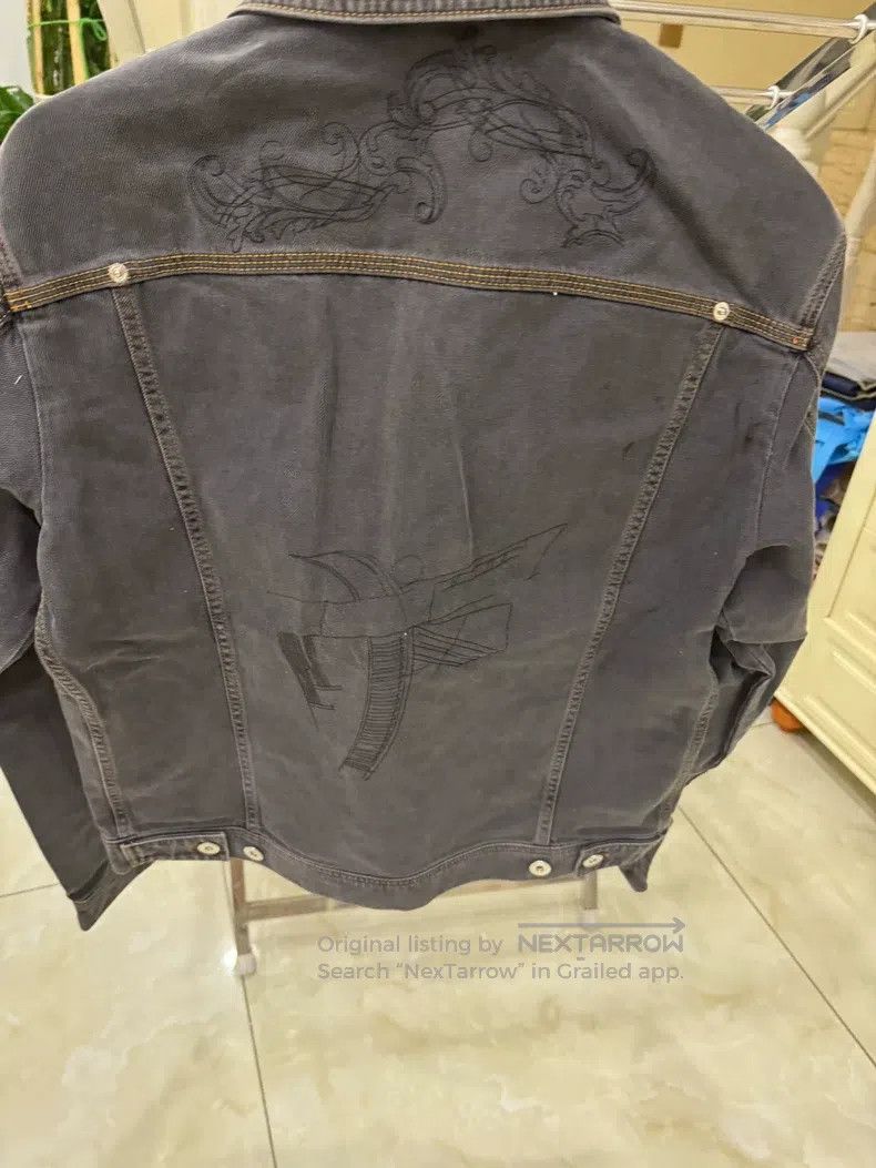 Versace Versace Grey denim vest jacket Size US M / EU 48-50 / 2 - 2 Thumbnail