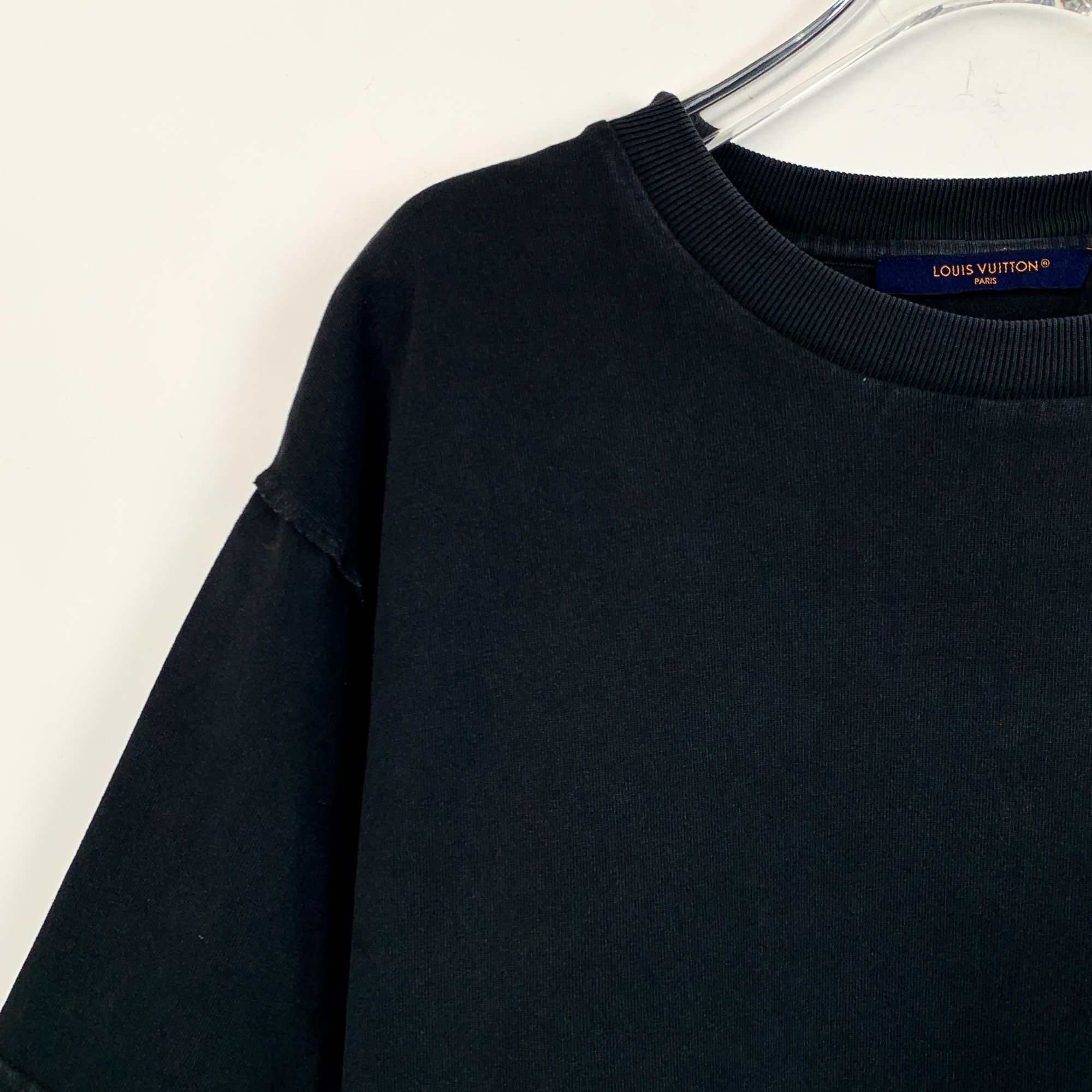 Louis Vuitton Louis Vuitton Black Cotton Round Neck Short Sleeve T-Shirt M Size M / US 6-8 / IT 42-44 - 7 Thumbnail