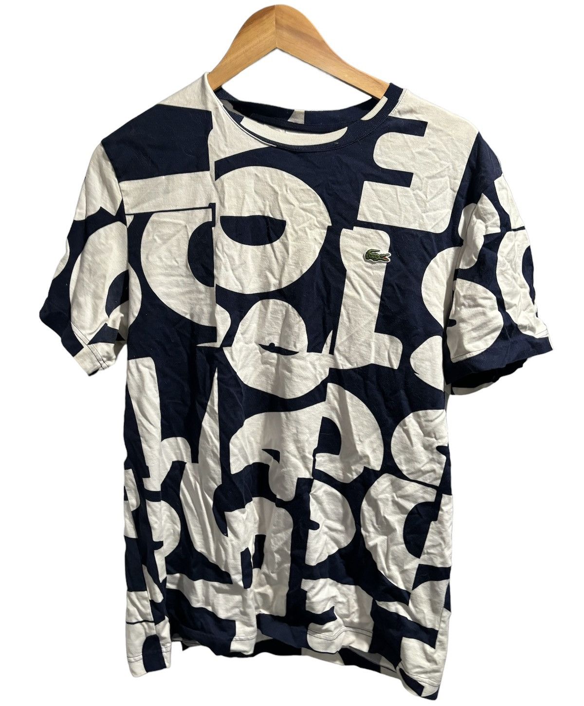Lacoste Lacoste Black White Logo Tshirt Size US L / EU 52-54 / 3 - 1 Thumbnail