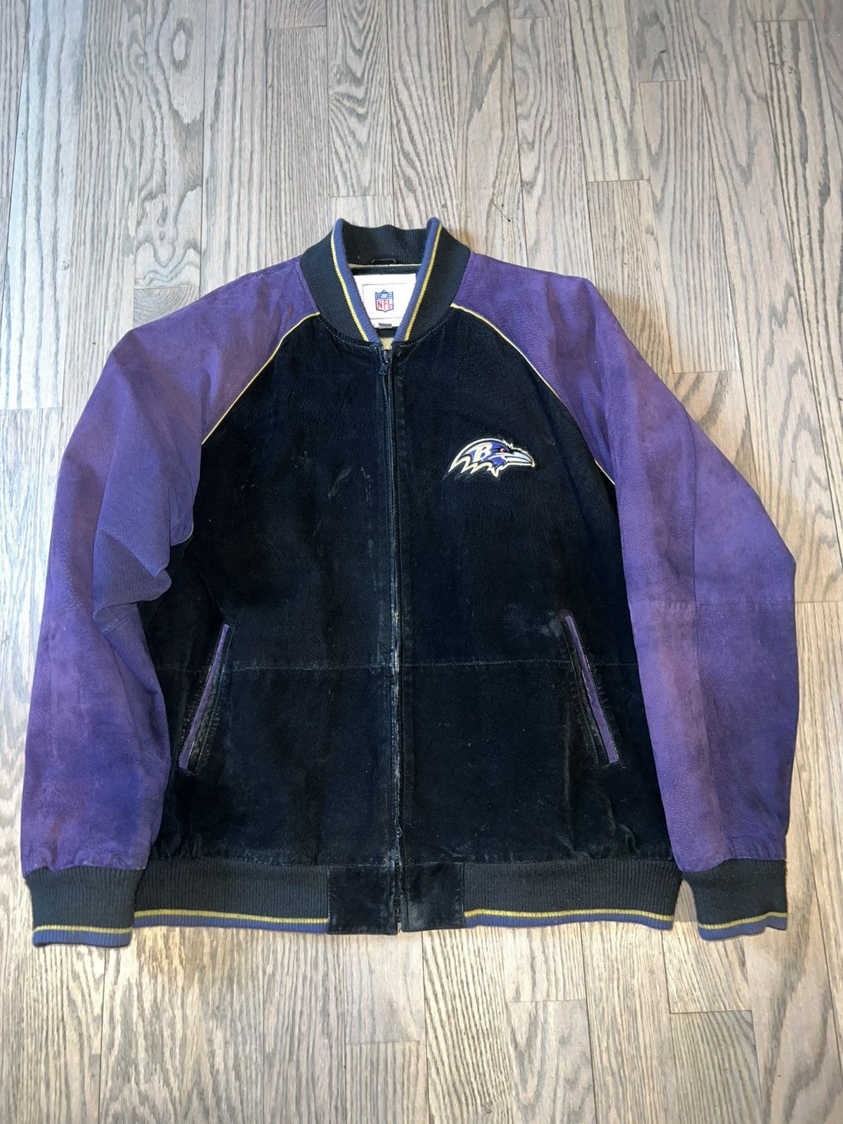 NFL NFL Baltimore Ravens Suede Leather varsity Jacket Size US XXL / EU 58 / 5 - 1 Thumbnail