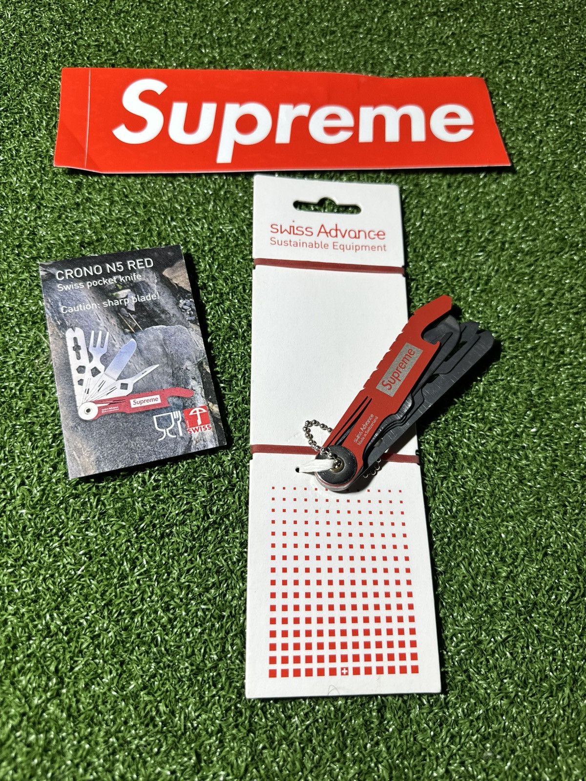 Supreme Supreme Swiss Pocket Knife Crono N5 Red Size ONE SIZE - 1 Thumbnail