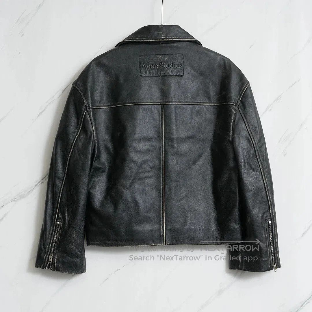 Acne Studios Acne Studios Distressed Leather Jacket. Size US M / EU 48-50 / 2 - 3 Thumbnail