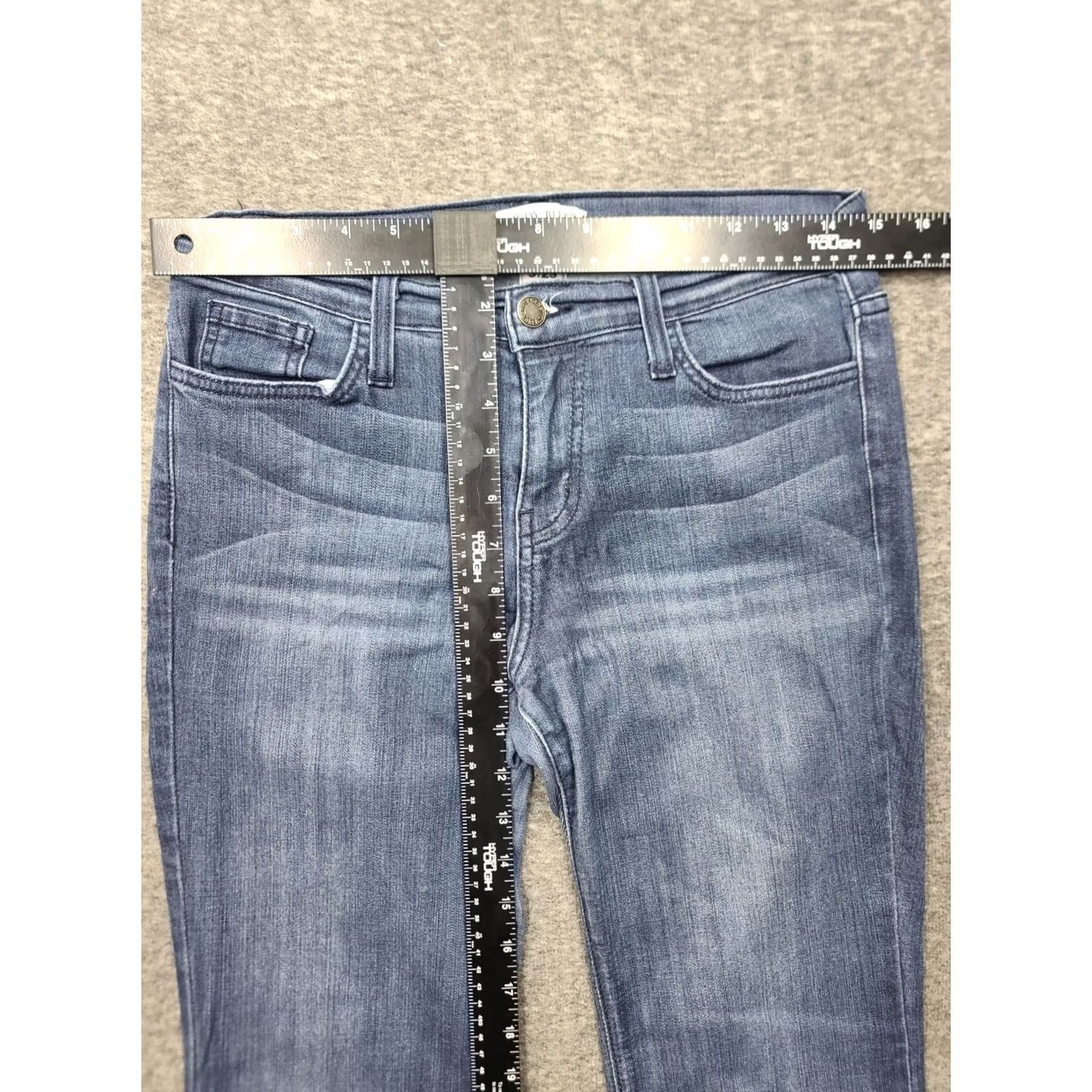 Denime Judy Blue Jeans Women 9 Flare Leg Mid Rise Denim Casual Blue Trouser 5-Pocket Size 30" / US 8 / IT 44 - 5 Thumbnail