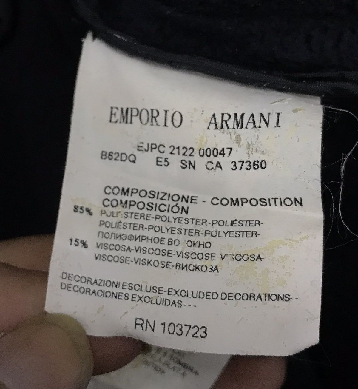 Emporio Armani × Vintage EMPORIO ARMANI JACKET Size US M / EU 48-50 / 2 - 13 Thumbnail