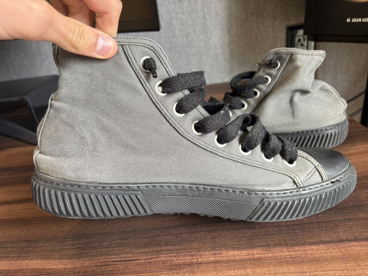 Prada Prada Grey Hight Top Sneakers 4T3218 010 F0H16 Size US 11 / EU 44 - 3 Thumbnail