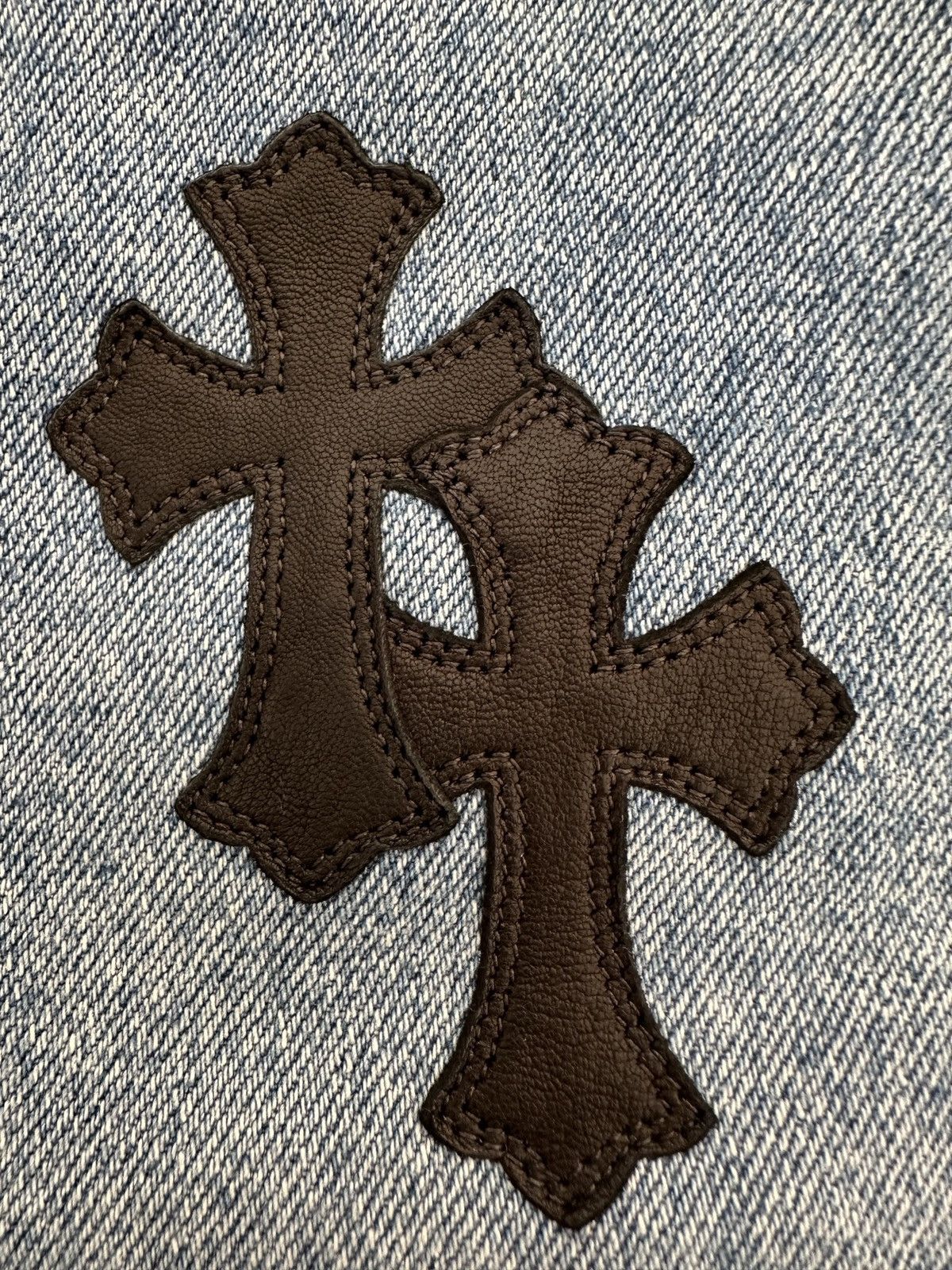 Chrome Hearts Chrome Hearts Levi's 505 Flooded Black Cross Patch Jeans Size US 36 / EU 52 - 3 Thumbnail
