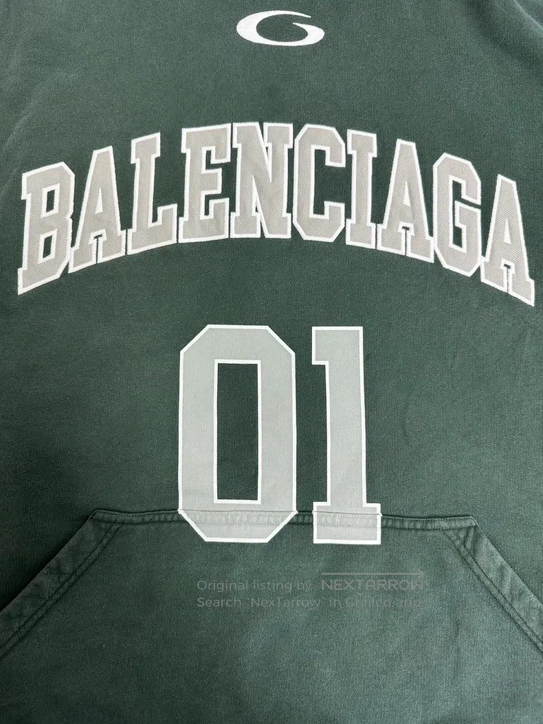 Balenciaga Balenciaga Printed Oversized Basketball Hooded Long Sleeve Size US M / EU 48-50 / 2 - 3 Thumbnail