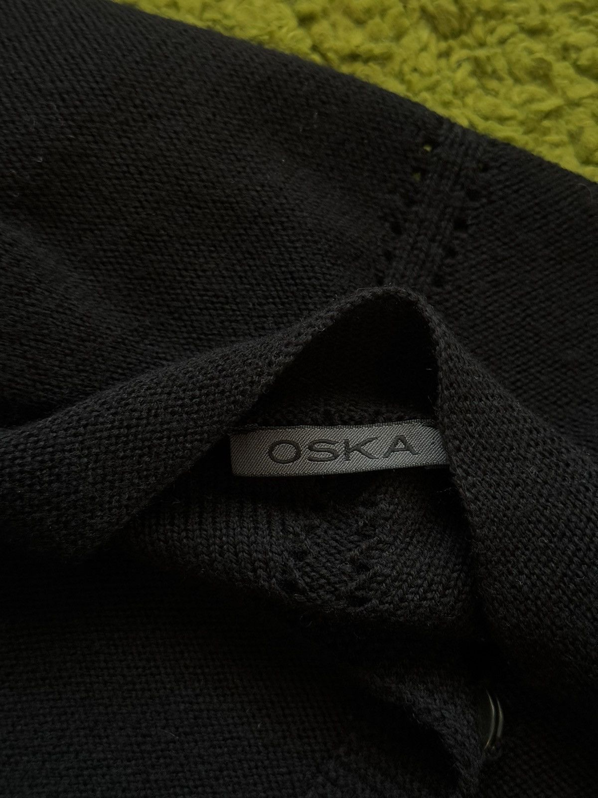 Designer × OSKA Oska 100% wool avant garde cardigan sweater Size L / US 10 / IT 46 - 4 Thumbnail