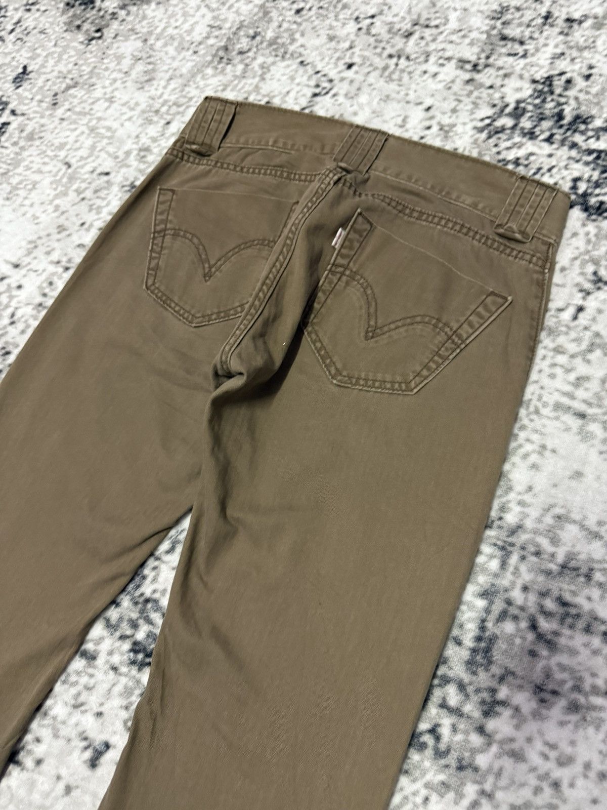 Levi's Vintage Levis Tab Twills Bush Pocket Low Rise Flare Jeans Size 28" / US 6 / IT 42 - 9 Thumbnail