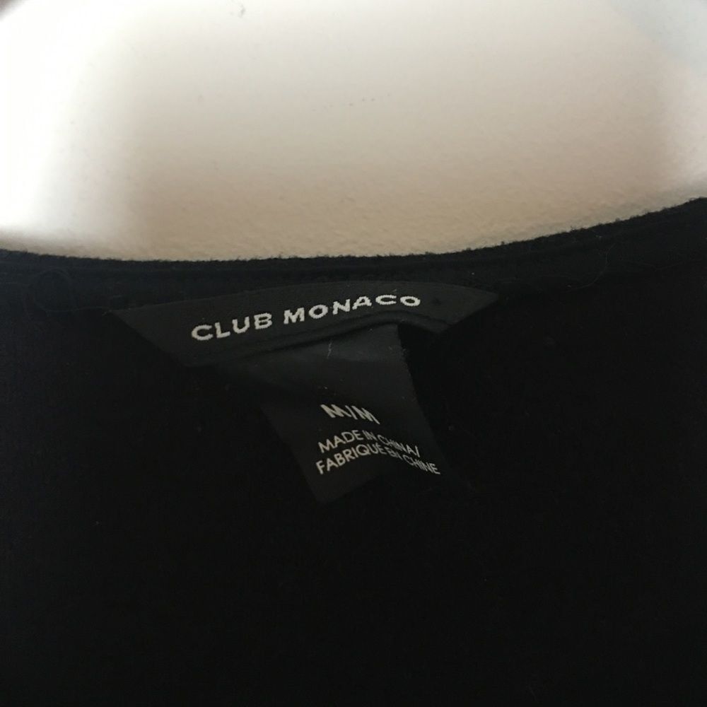 Club Monaco Club Monaco Black Sleeveless Knit Tank Top Minimalist Basic Size M / US 6-8 / IT 42-44 - 3 Thumbnail