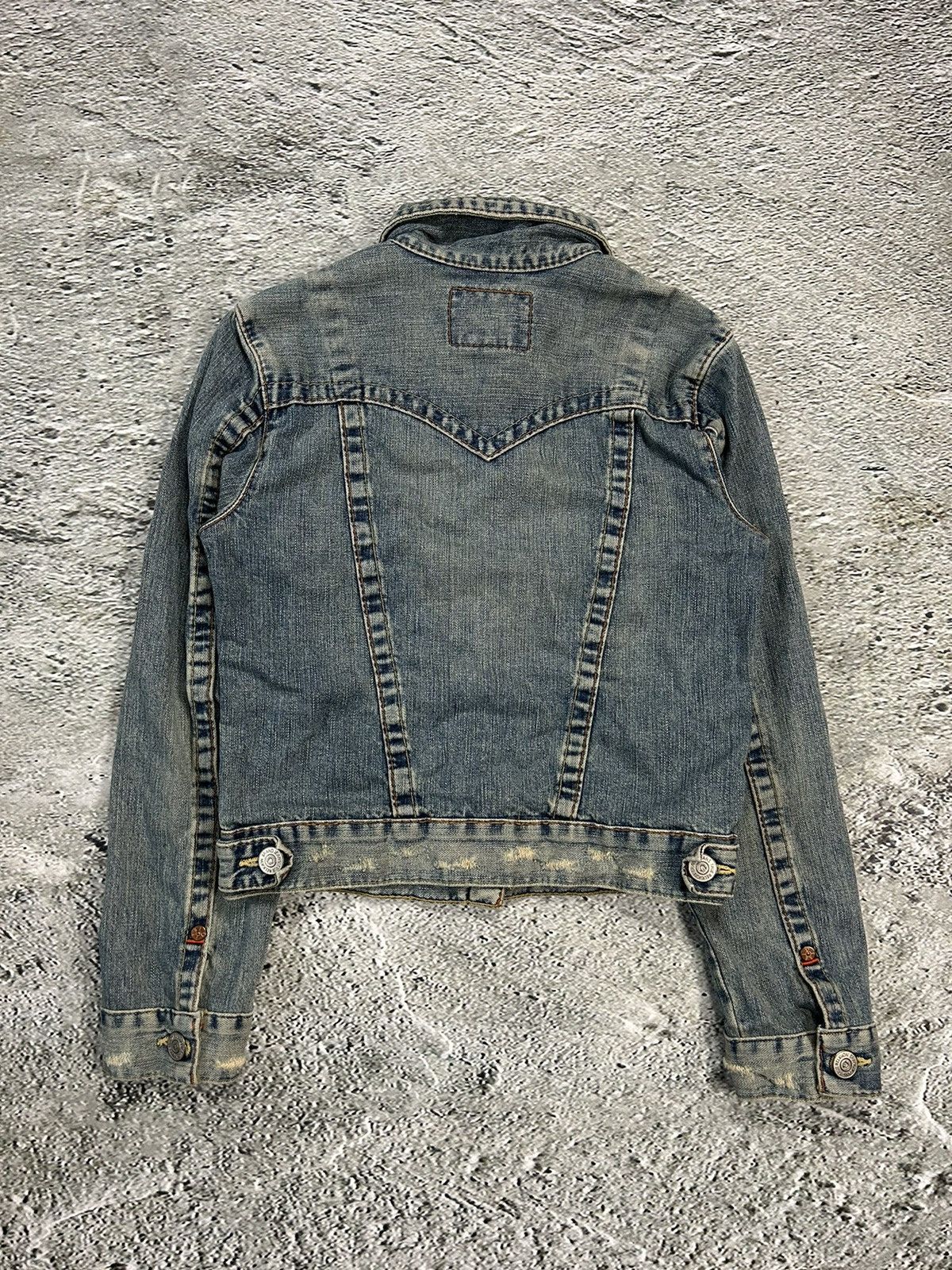 True Religion × Vintage True Religion vintage denim jacket blue contrast stitching Size S / US 4 / IT 40 - 6 Thumbnail