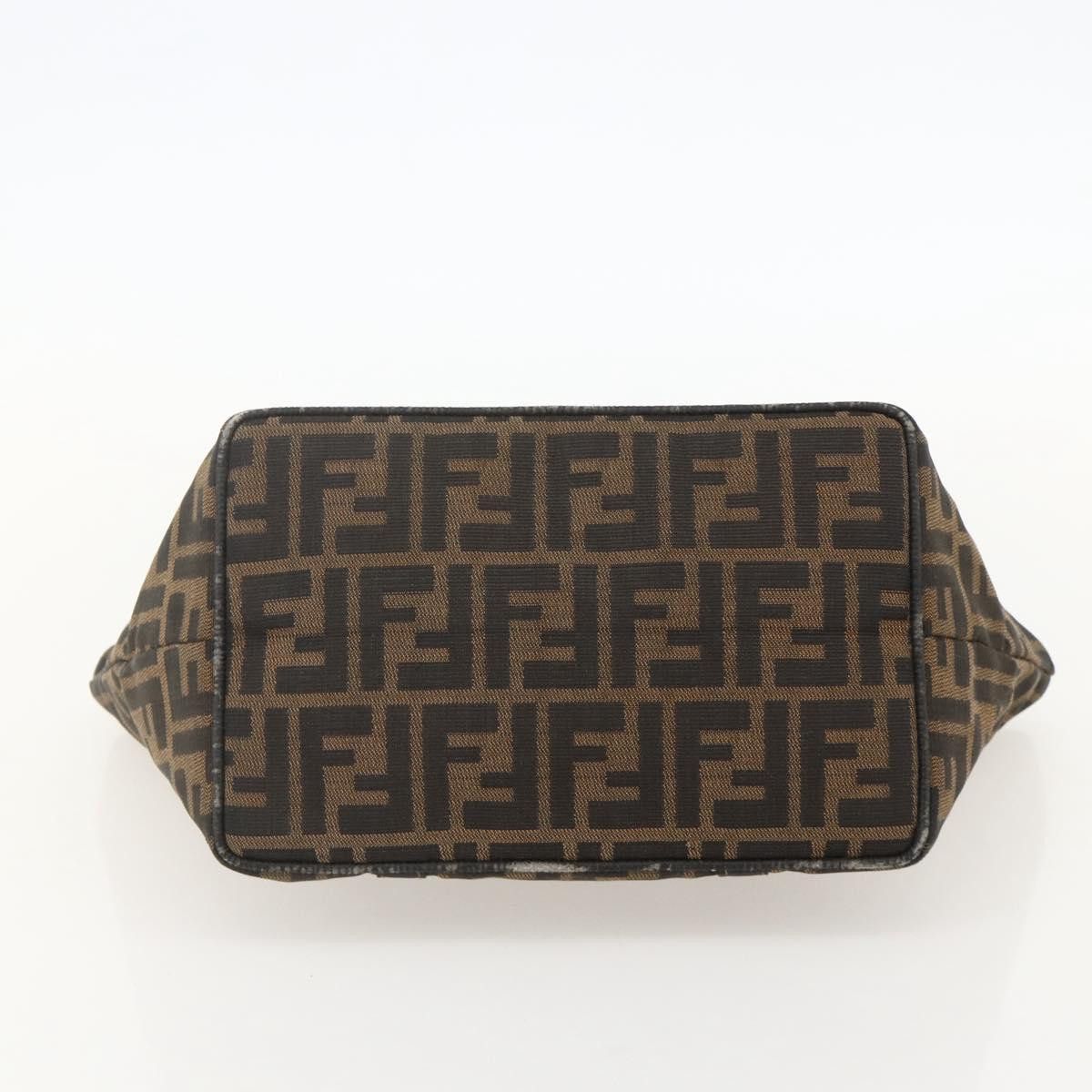 Fendi FENDI Zucca Canvas Hand Bag Brown Black Auth 175625 - Size ONE SIZE - 5 Thumbnail