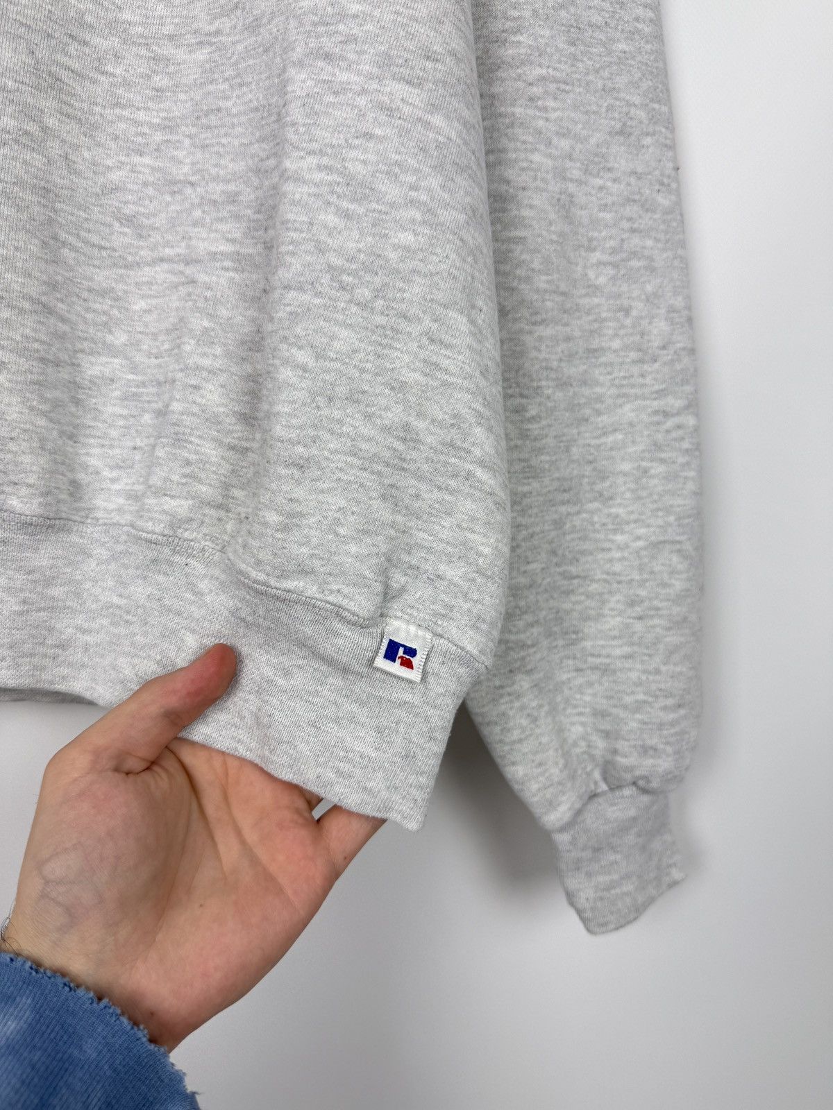 Russell Athletic 1990’s Vintage Russel Athletic Heather Gray Boxy Sweatshirt Size US XL / EU 56 / 4 - 3 Thumbnail