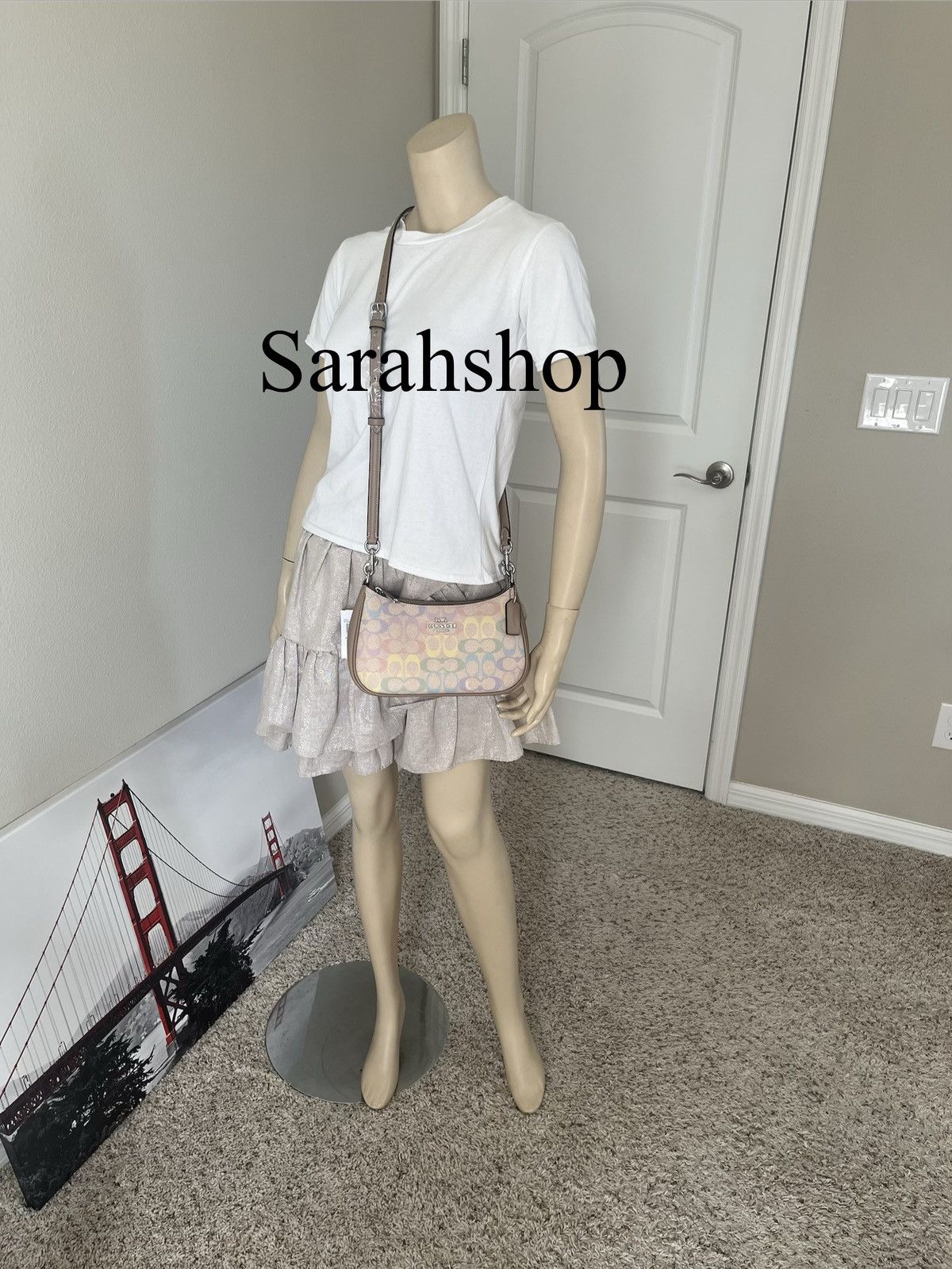 Coach Coach Teri Shoulder Bag In Rainbow Signature Canvas Size ONE SIZE - 7 Thumbnail