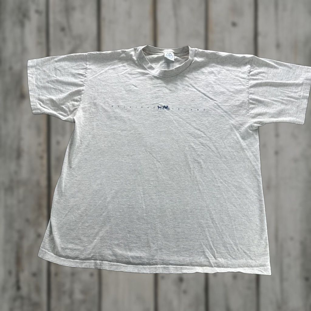 American Eagle Outfitters VTG American Eagle Outfitters Mackinac Island Shirt Mens 2XL Gray Tee Travel Souvenir Graphic Print Crew Neck Short Sleeve Made USA Mens Size US XXL / EU 58 / 5 - 1 Thumbnail