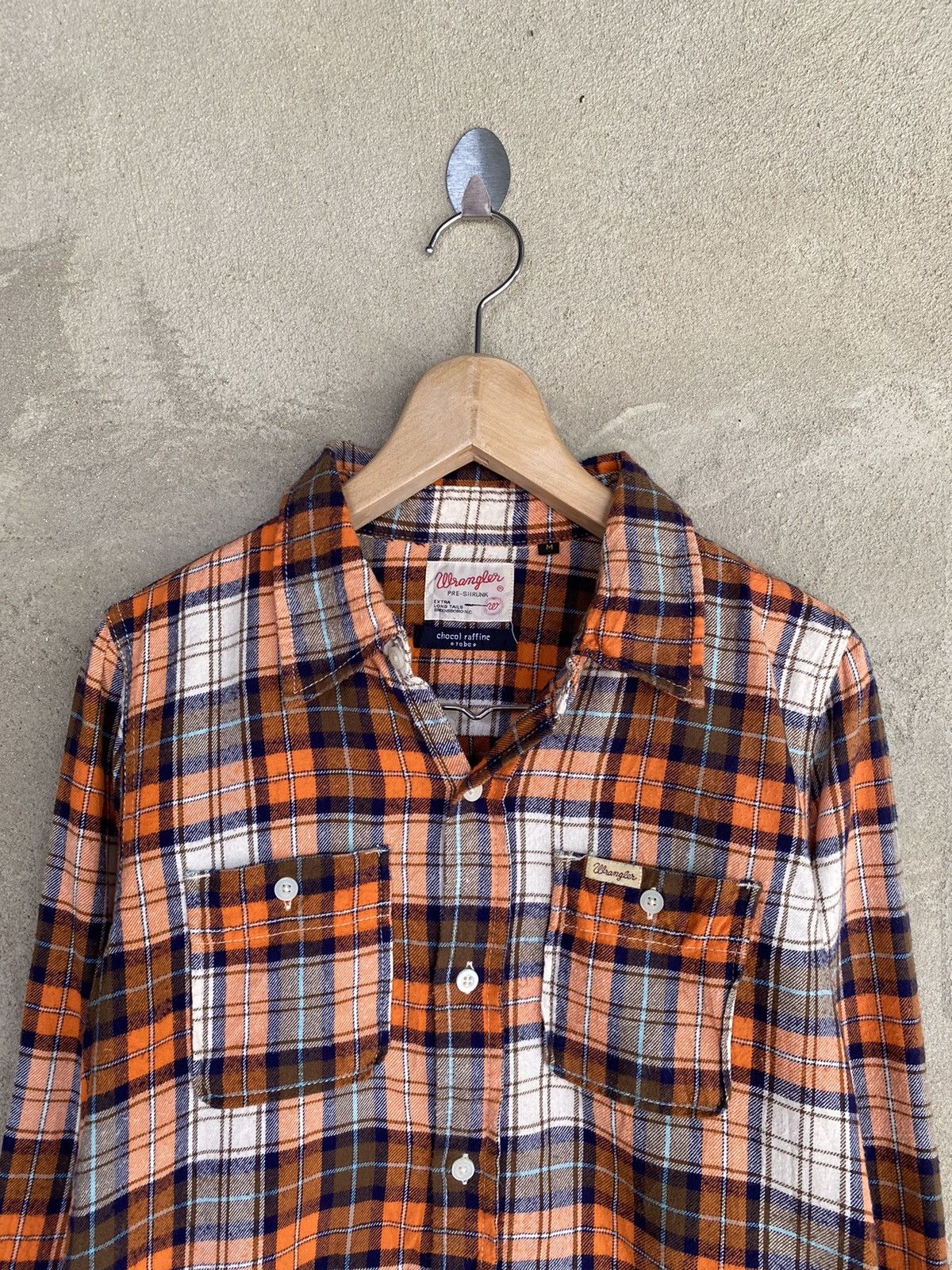 Flannel Vintage Wrangler Plaid Tartan Flannel Shirt Size US XS / EU 42 / 0 - 3 Thumbnail