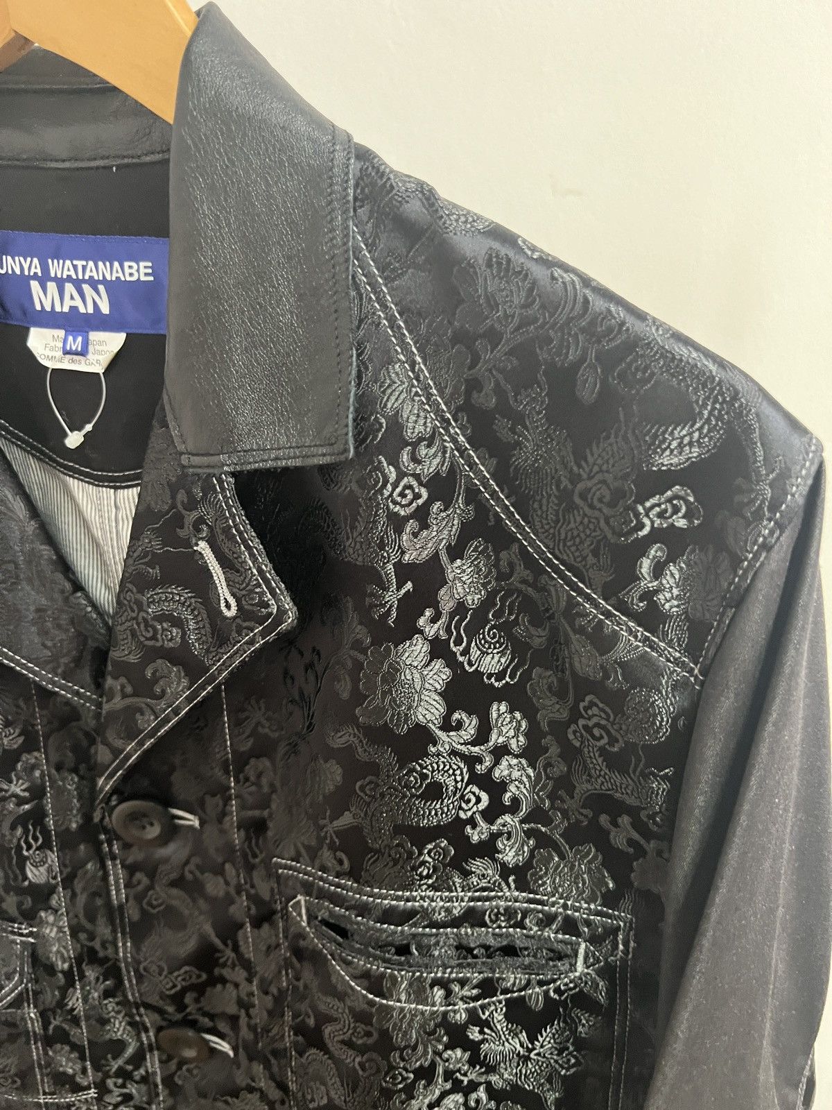 Comme des Garcons SS22 Junya Watanabe Man Jacquard Shop Long Coat Jacket Size US M / EU 48-50 / 2 - 6 Thumbnail