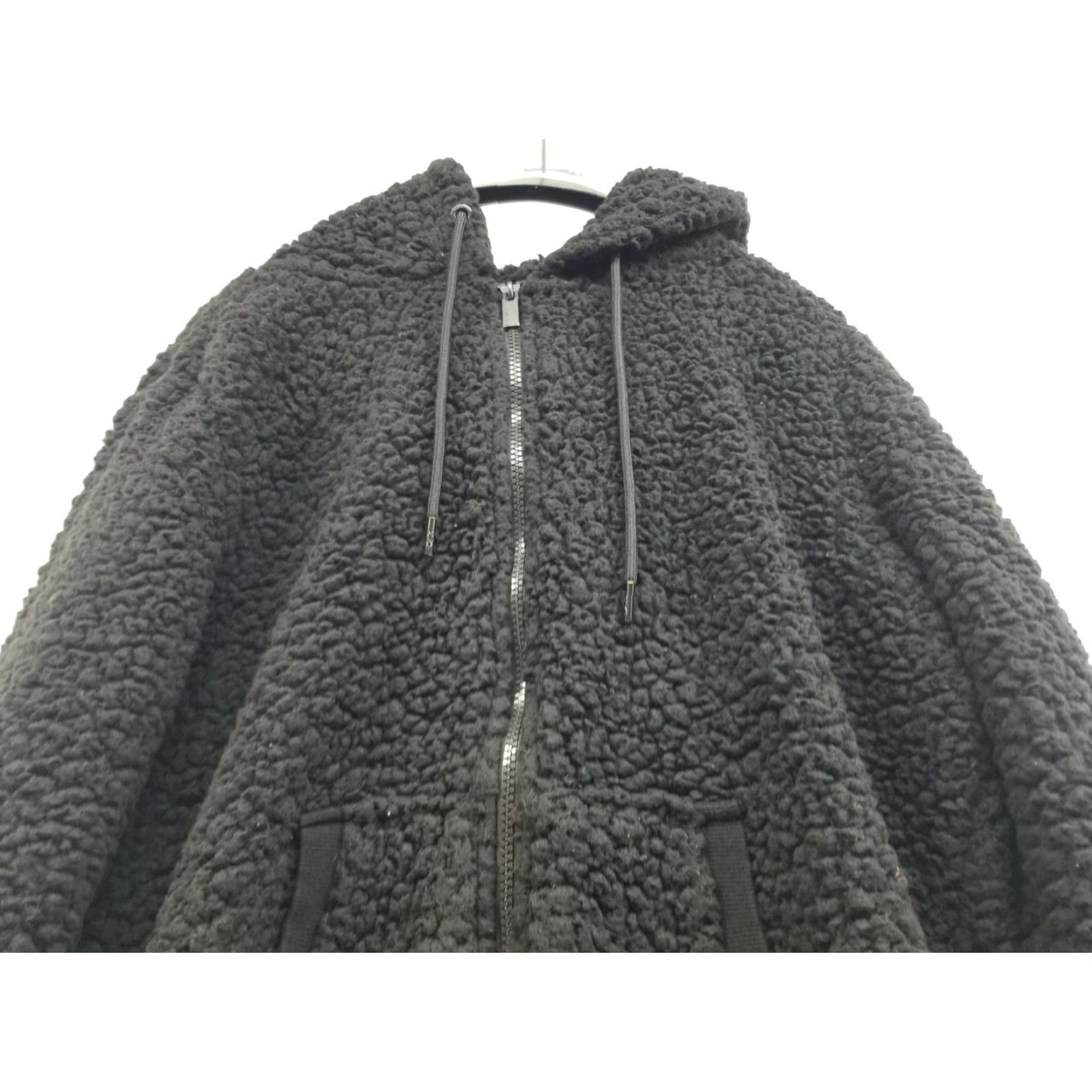 Vintage Marc New York Jacket Womens Large Black Sherpa Full Zip Long Sleeve Hooded Size L / US 10 / IT 46 - 5 Thumbnail