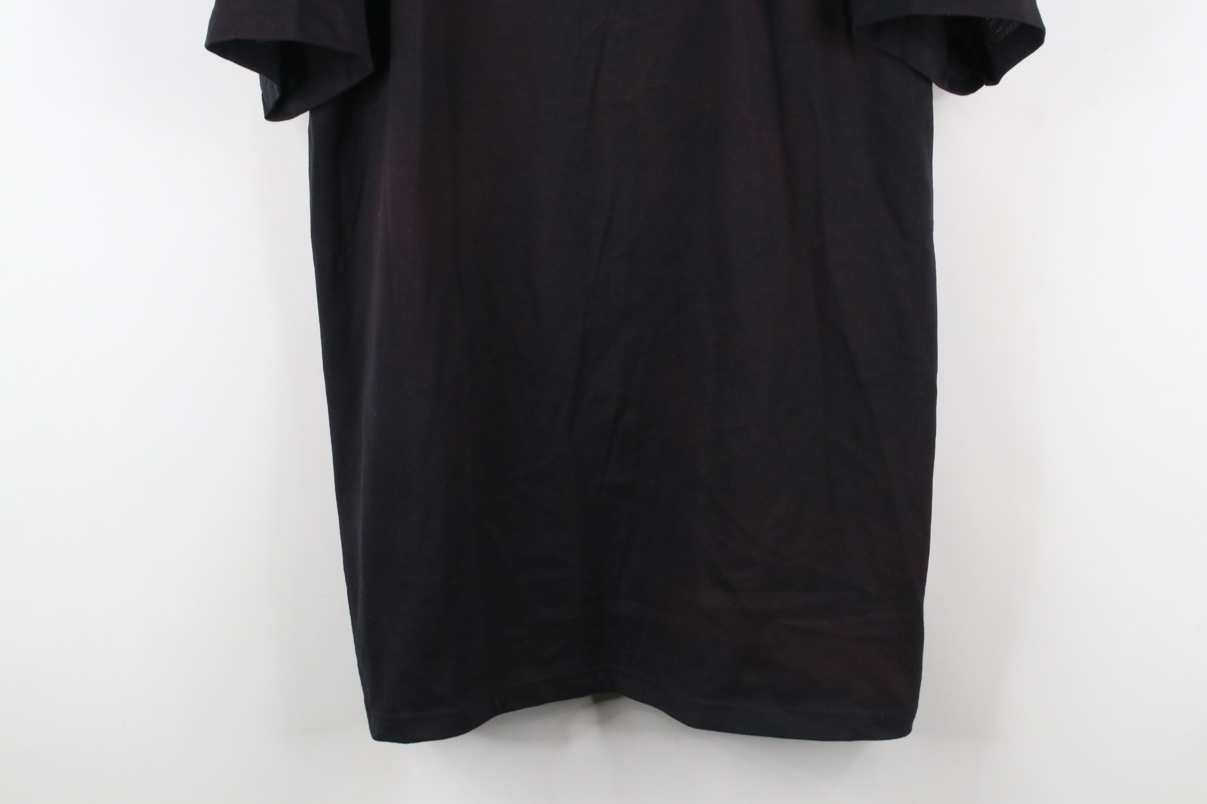 Vintage Vintage 90s Streetwear Faded Blank Henley T-Shirt Black USA Size US L / EU 52-54 / 3 - 3 Thumbnail