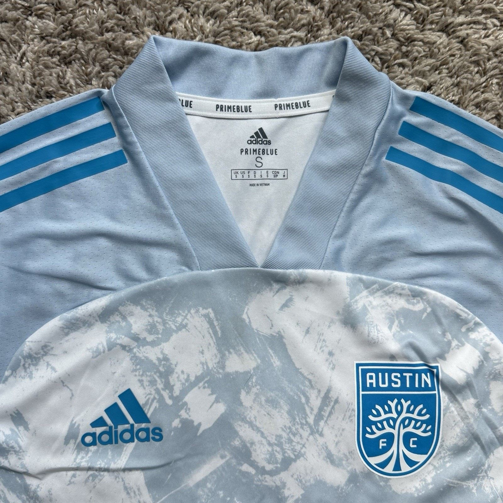 Adidas Adidas Austin FC PRIMEBLUE YETI Soccer Jersey Size S Blue Size US S / EU 44-46 / 1 - 2 Thumbnail