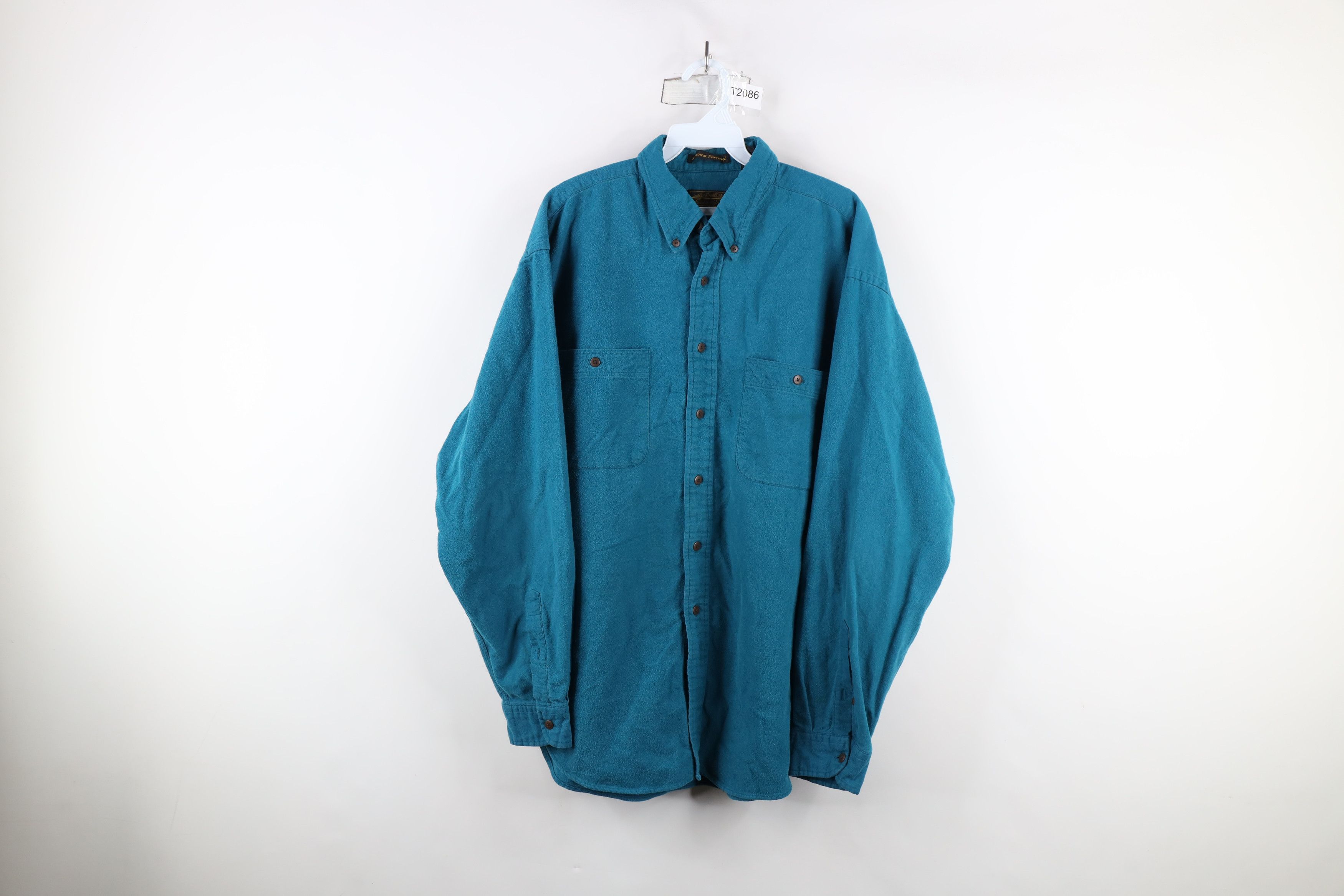 Eddie Bauer × Vintage Vintage 90s Eddie Bauer Cloth Sonoma Flannel Button Shirt Size US XL / EU 56 / 4 - 1 Thumbnail