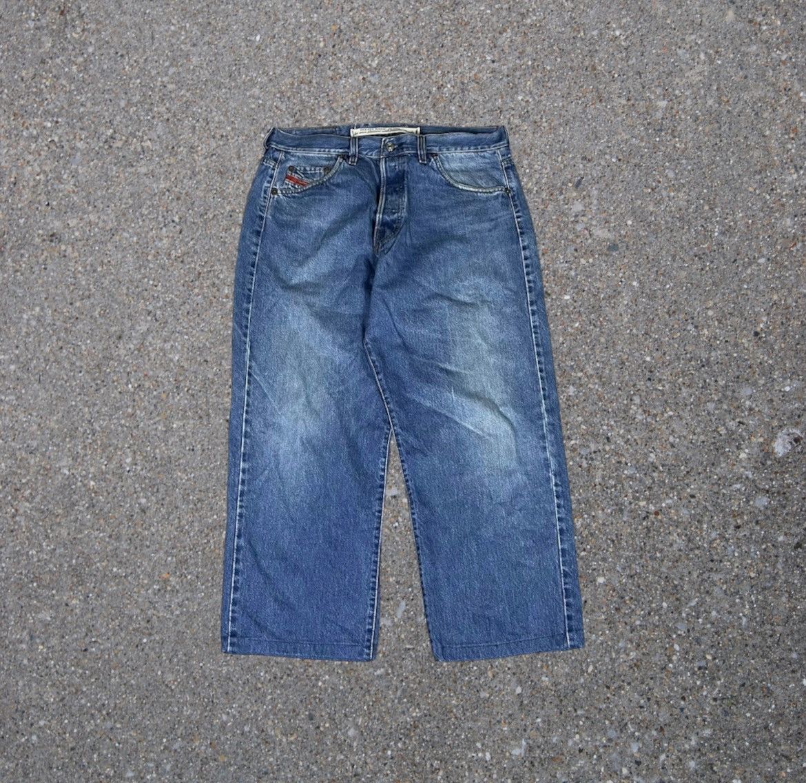 image of Diesel Denim Baggy Pants in Blue, Men's (Size 38)