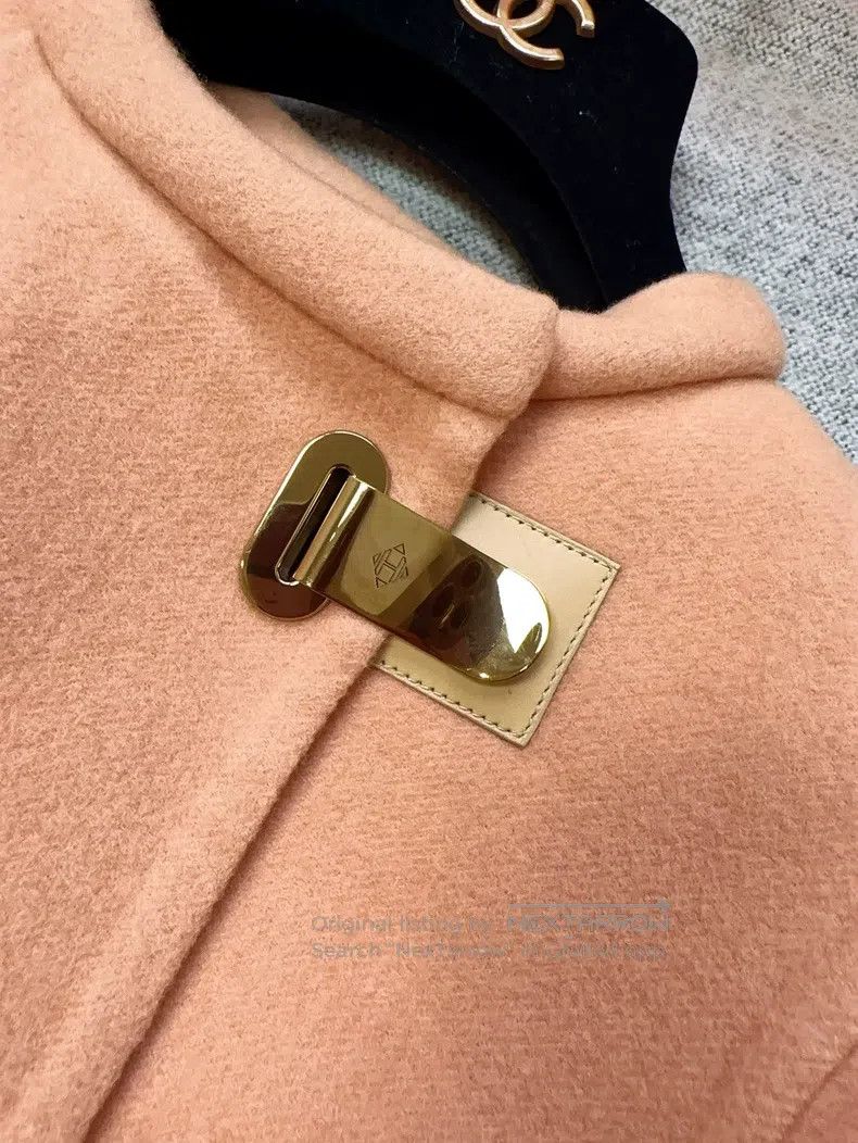 Hermes Hermes Persimmon Pink Orange Retro Single Button Cashmere Size XS / US 0-2 / IT 36-38 - 3 Thumbnail