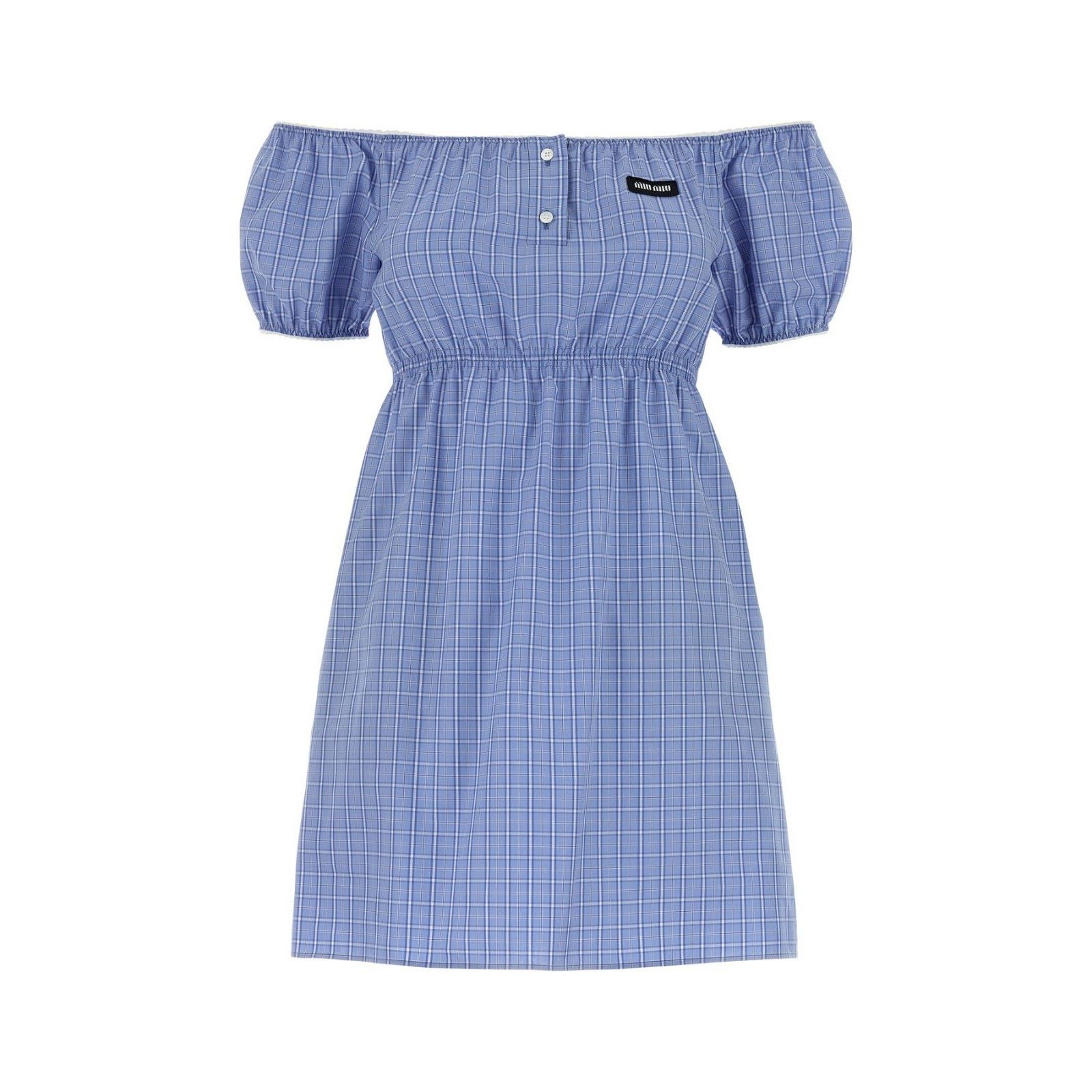 knee length dresses for ladies Miu Miu V-neck Organza-trimmed Velvet Minidress – Petite Chérie