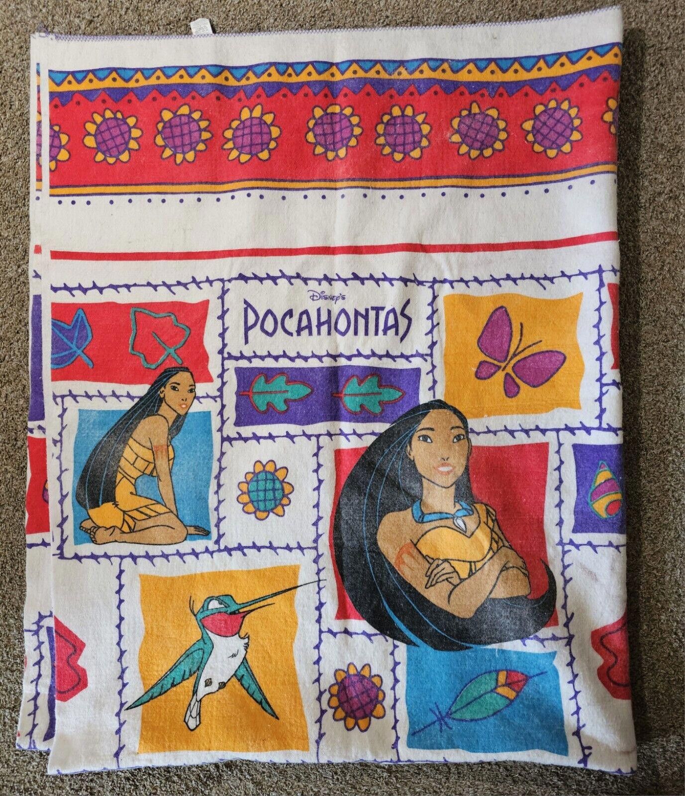 Disney Disney Pocahontas APPROX 88x72 Blanket Vtg Polyester Acrylic Size ONE SIZE - 1 Thumbnail
